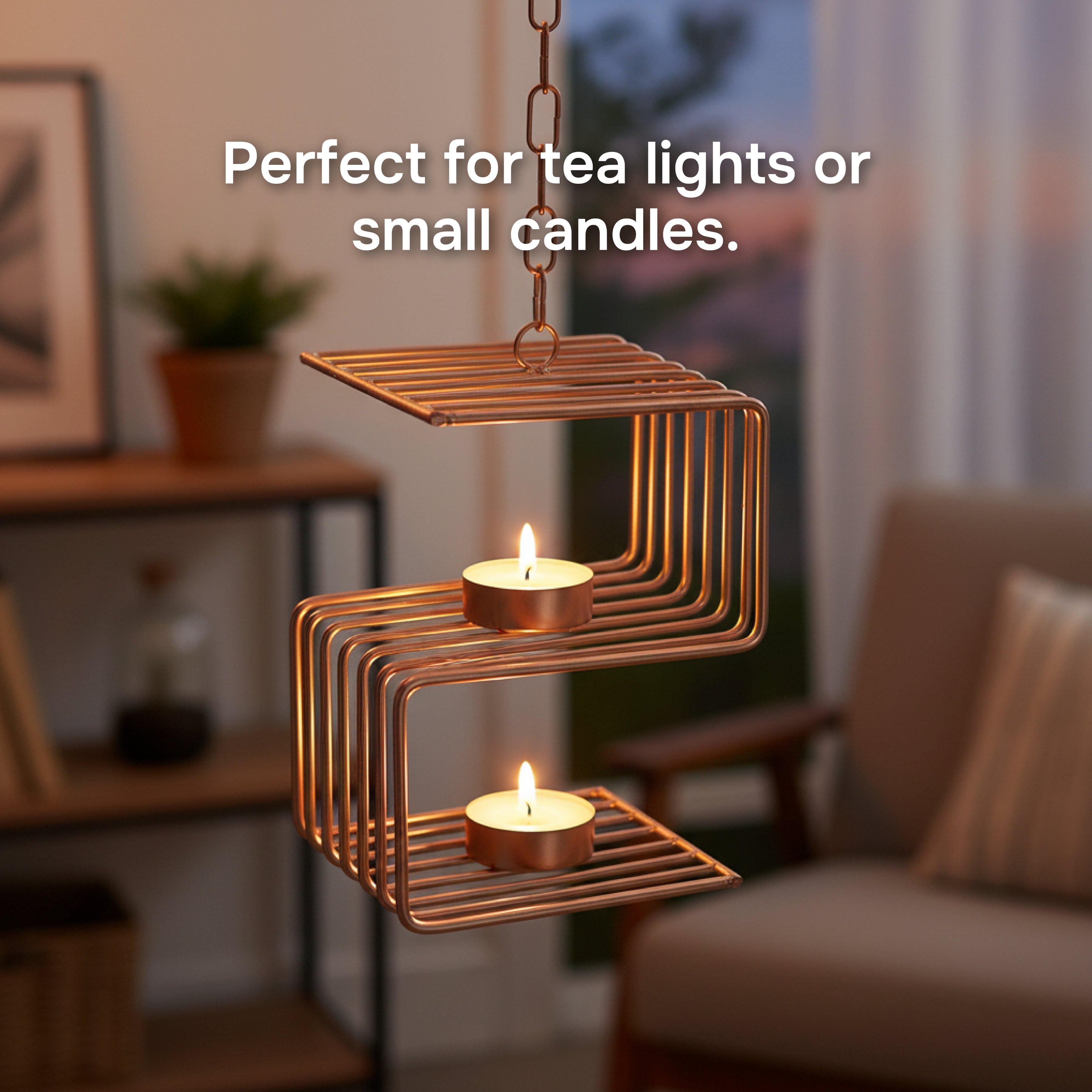 Hanging Swastik Votive Holder