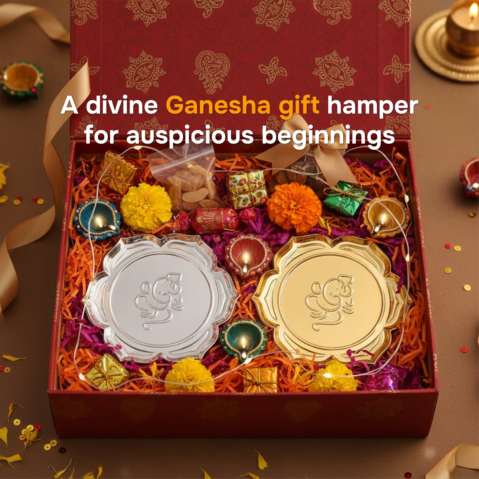 Ganesh Ji Urli and pooja Thali Gift Hamper