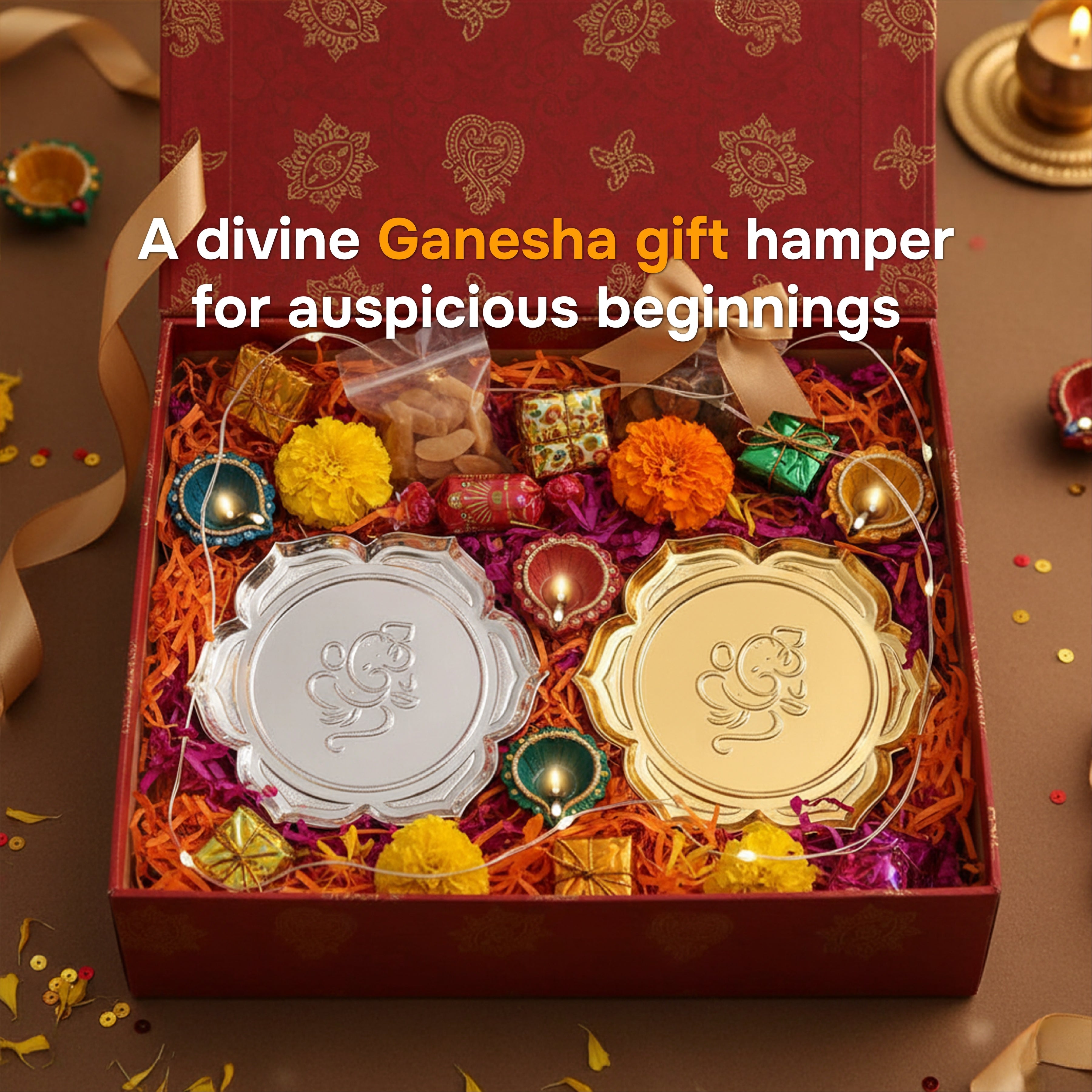 Ganesh Ji Urli and pooja Thali Gift Hamper