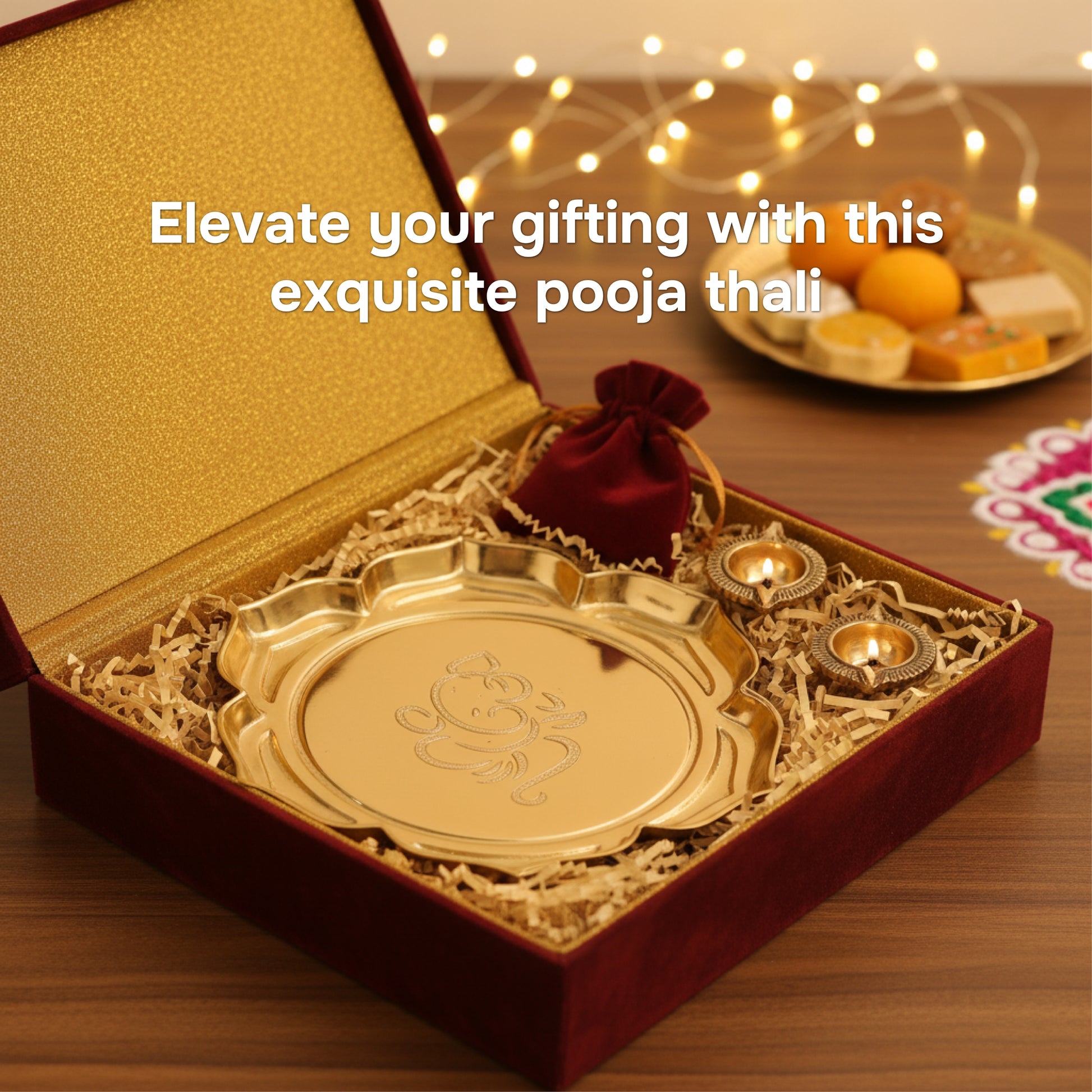 Ganesh Ji Urli and pooja Thali for Gift