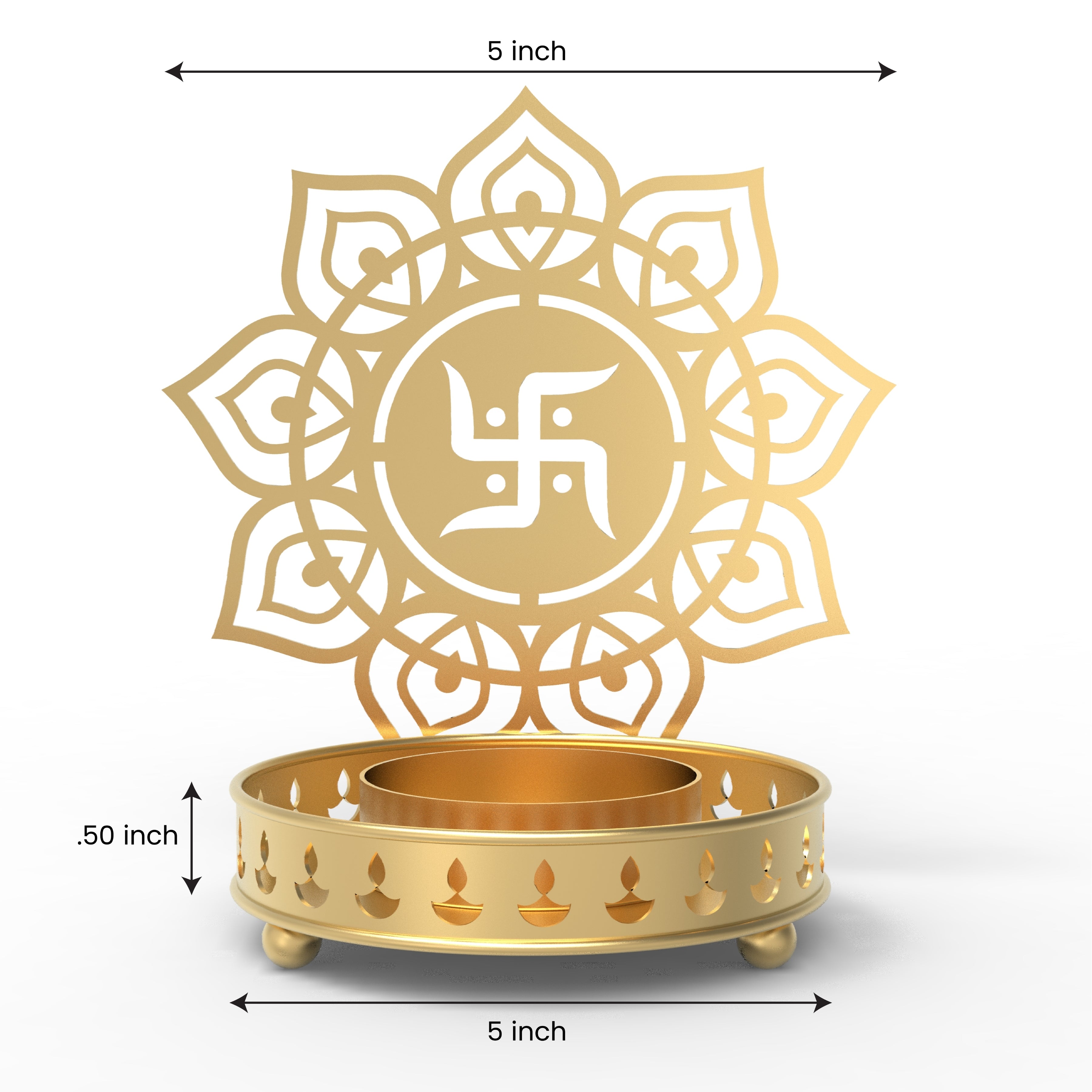 Swastik Tealight Candle Stand