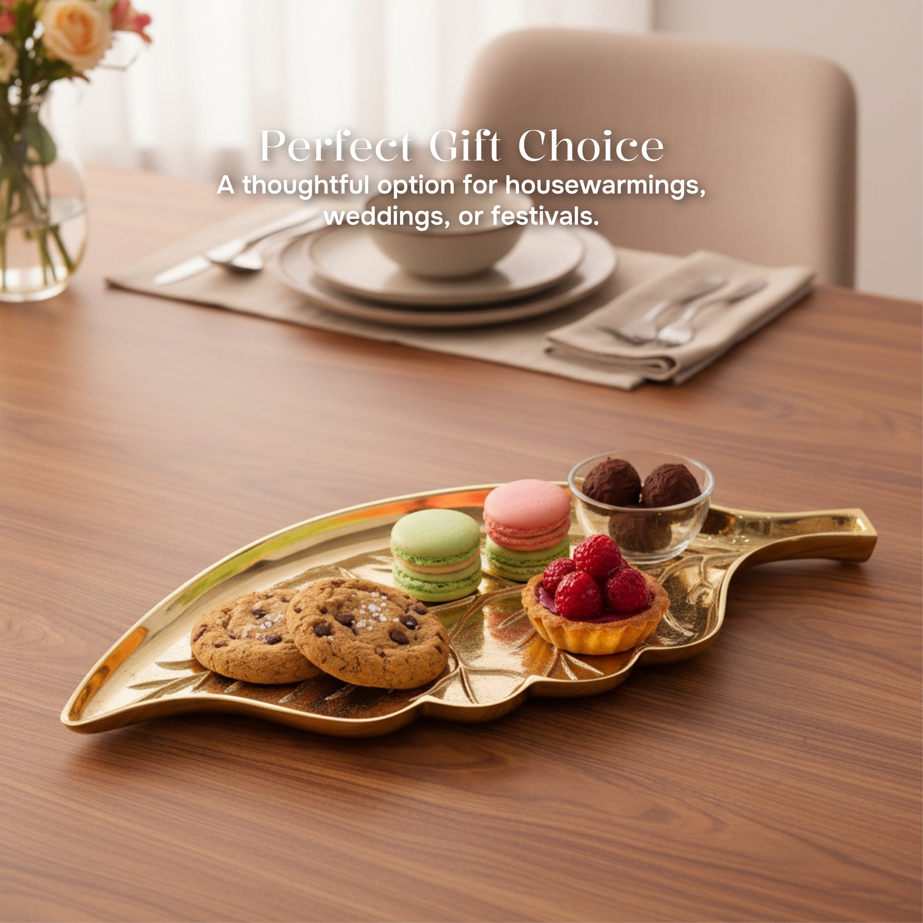 Branch & Leaf Aluminium Platter