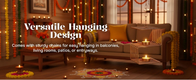 Hanging Swastik Votive Holder extra image