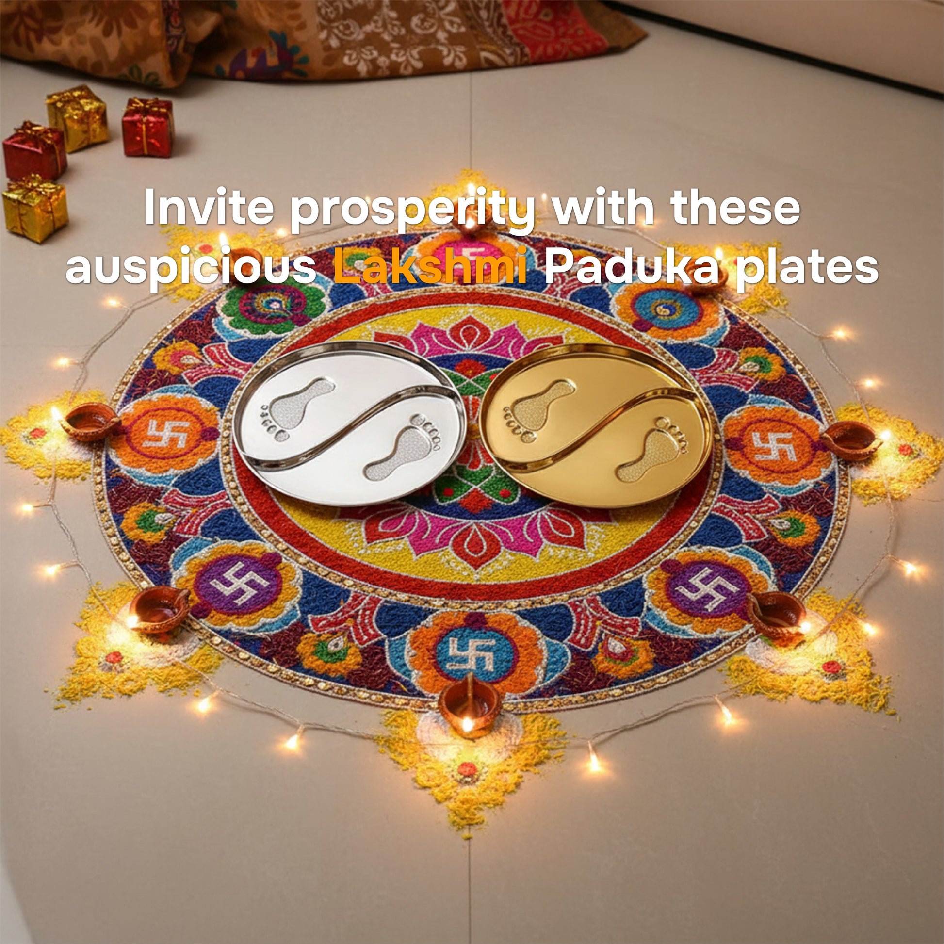 Laxmi Charan Urli and Pooja Thali