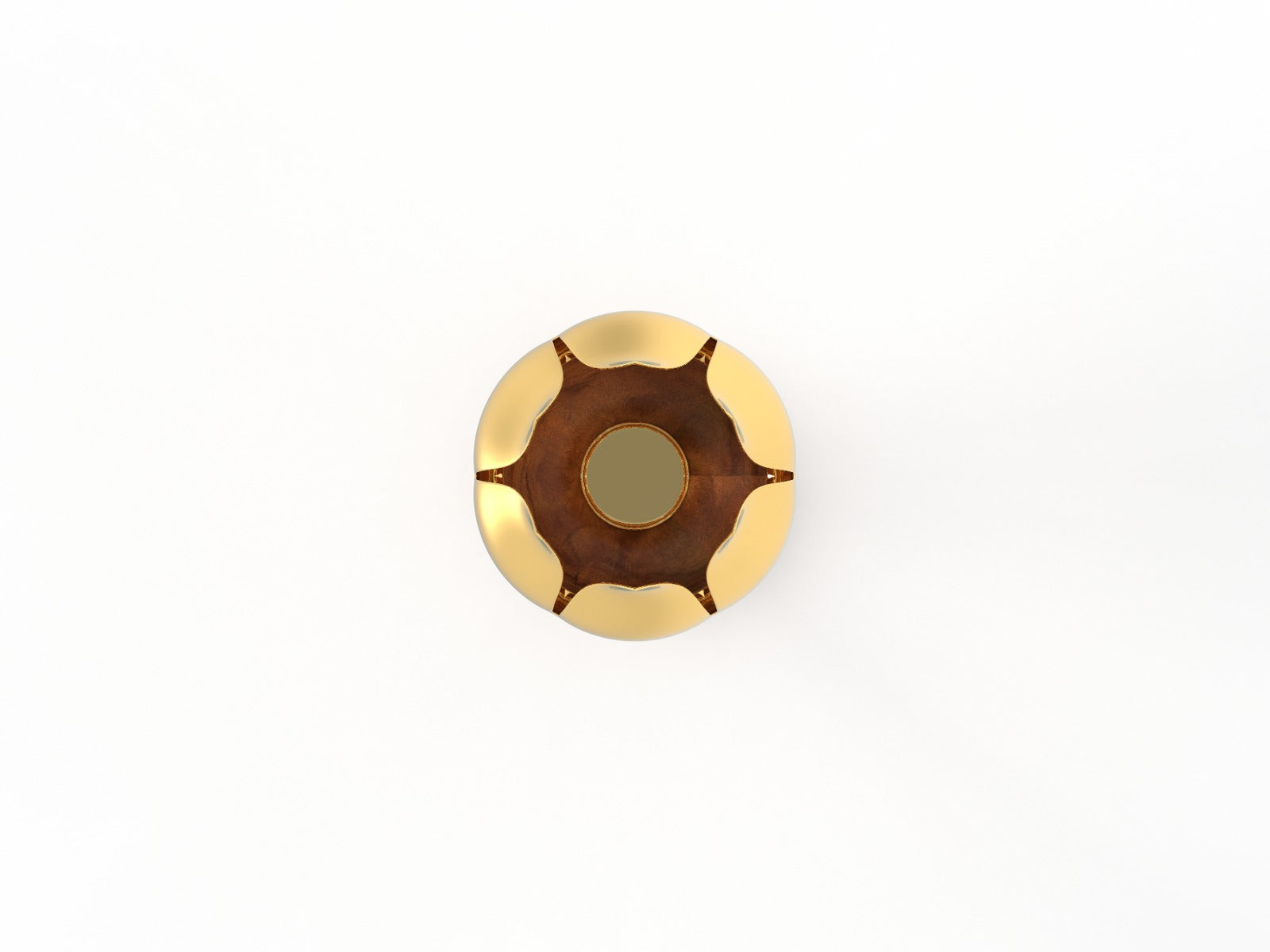 Iron Lotus Candle Holder with Wooden Stand