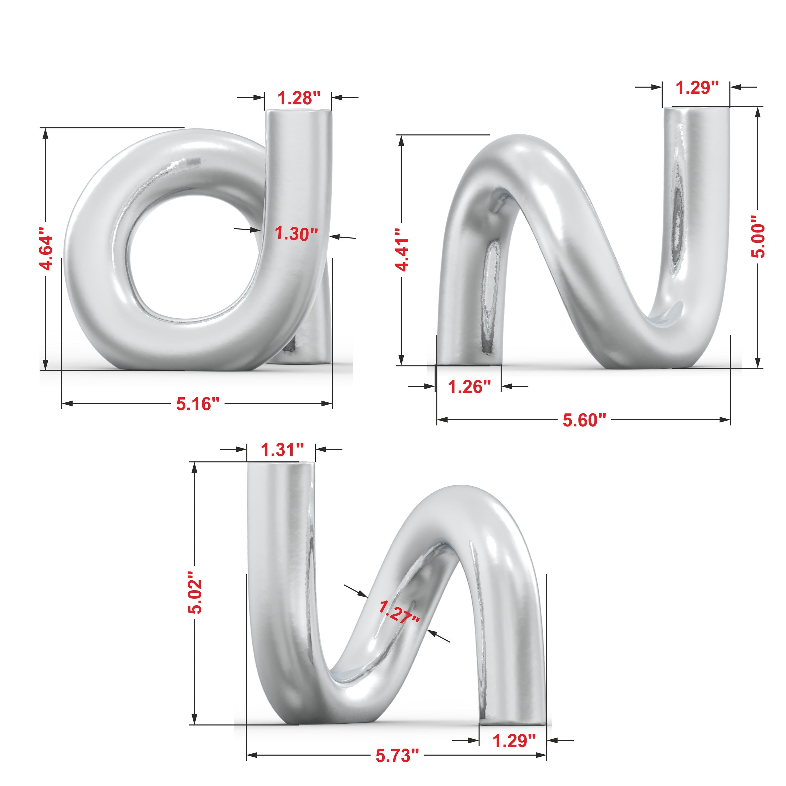 Aluminium Elemental Candle Stand