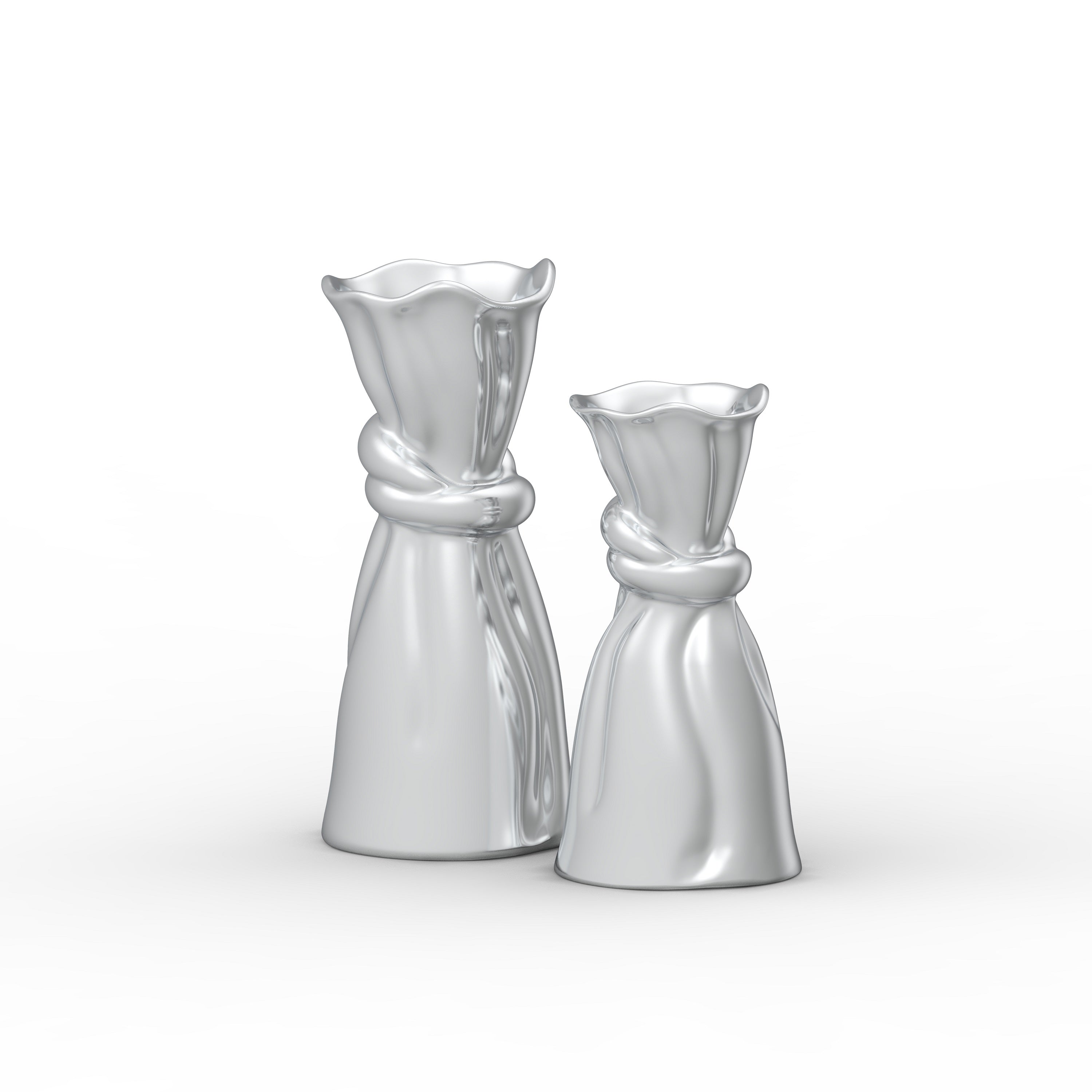 Aluminium Elegant Napkin Ring Vase Set of 2 Flower Vase