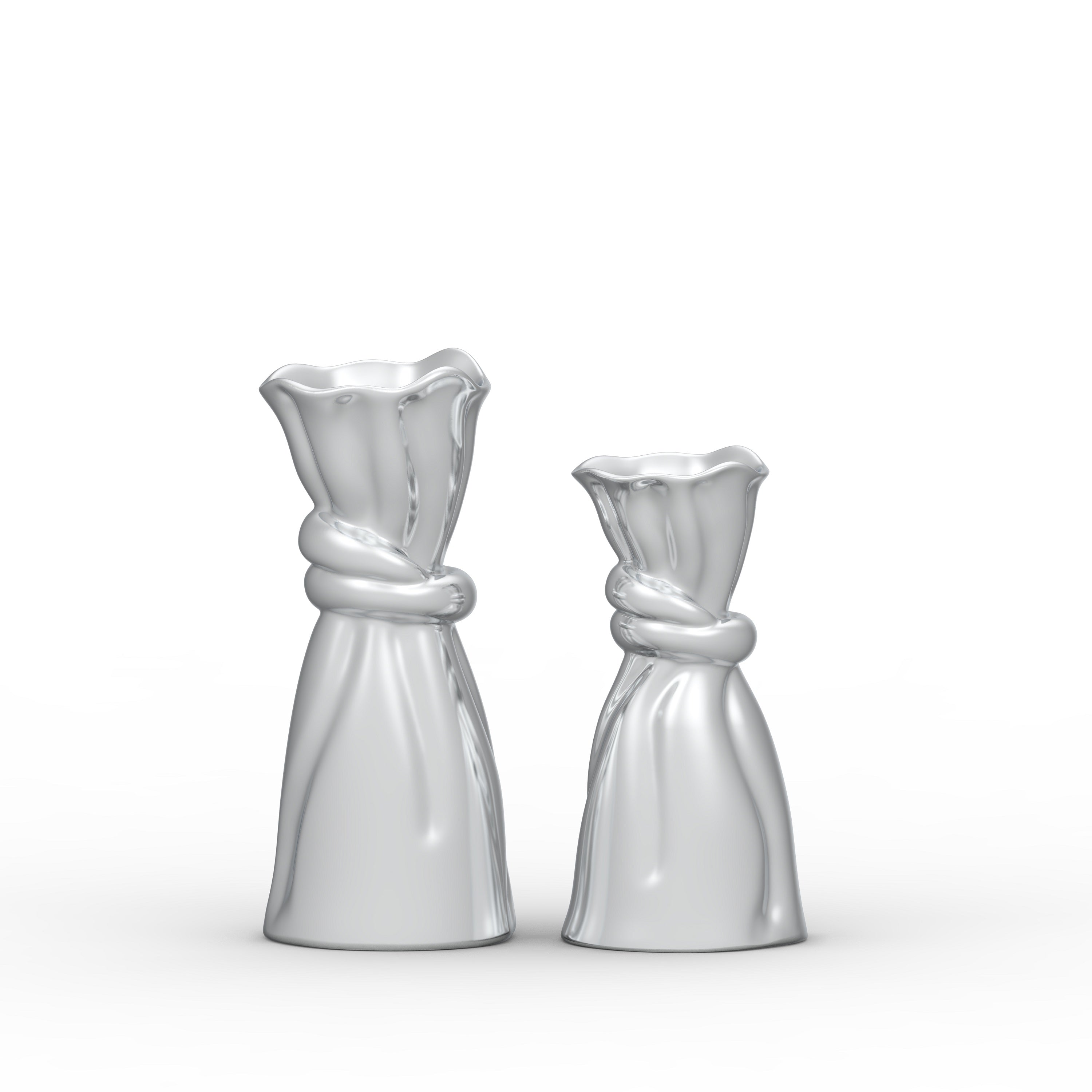 Aluminium Elegant Napkin Ring Vase Set of 2 Flower Vase