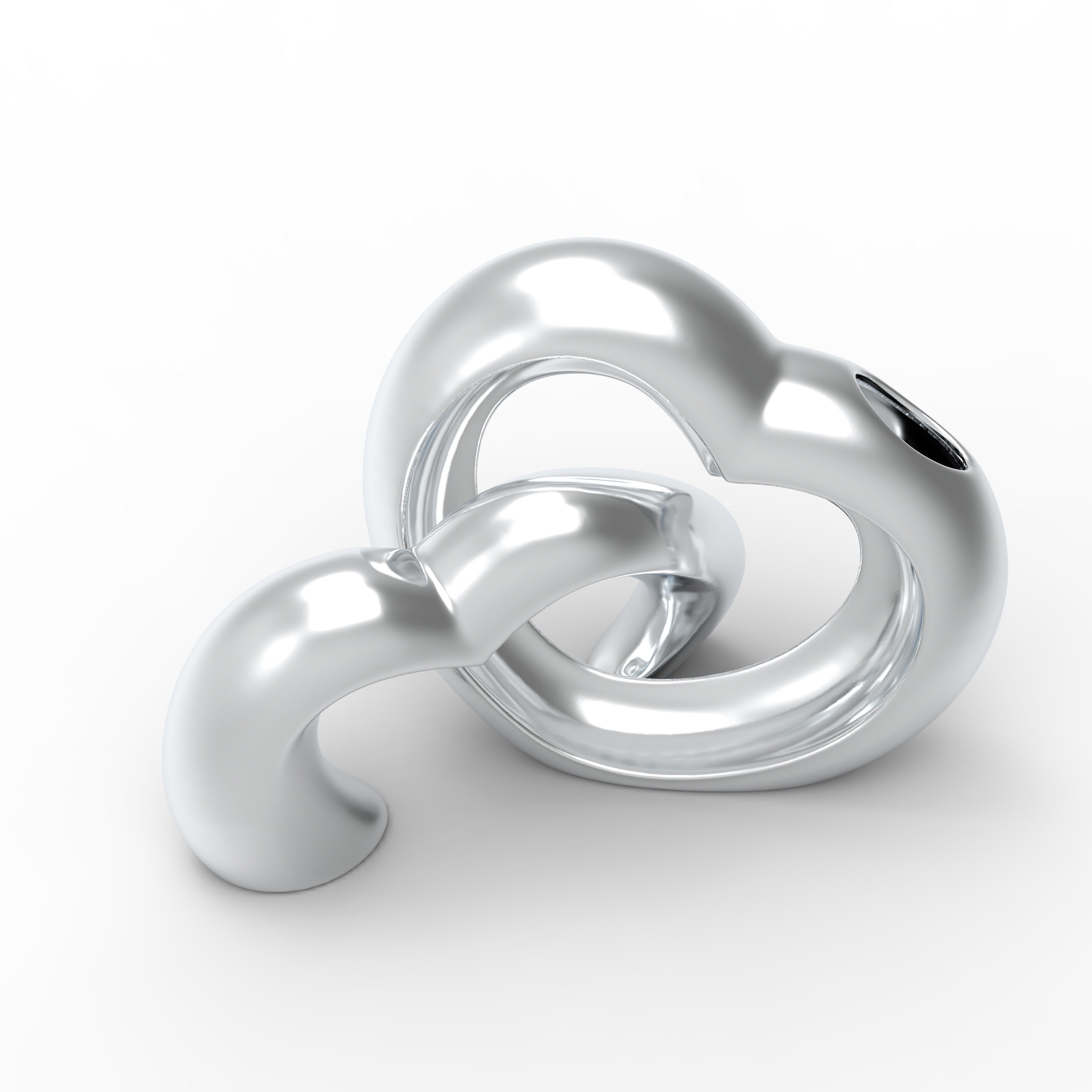 Aluminium Luna Love Pair Elegant Decorative Flower Vase