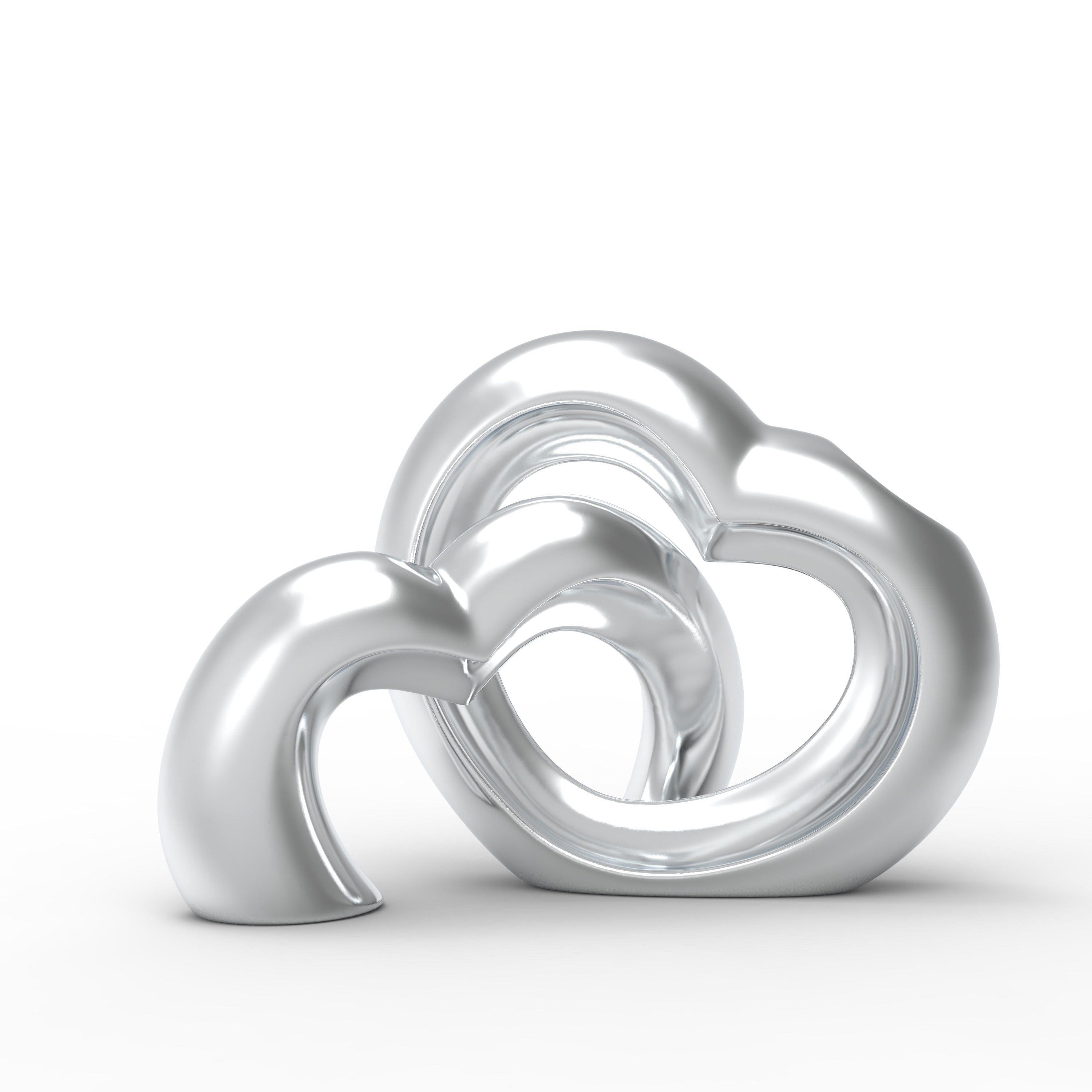 Aluminium Luna Love Pair Elegant Decorative Flower Vase