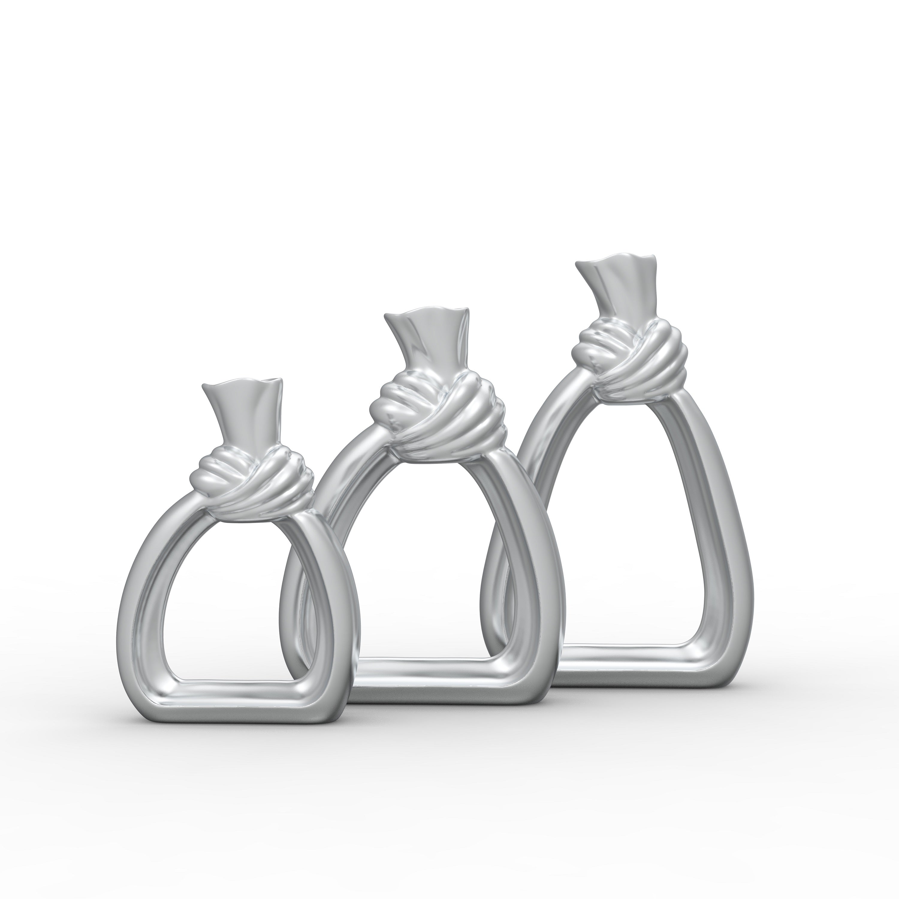 Aluminium Regal Knot Flower Vase Stylish Indoor Outdoor Decor