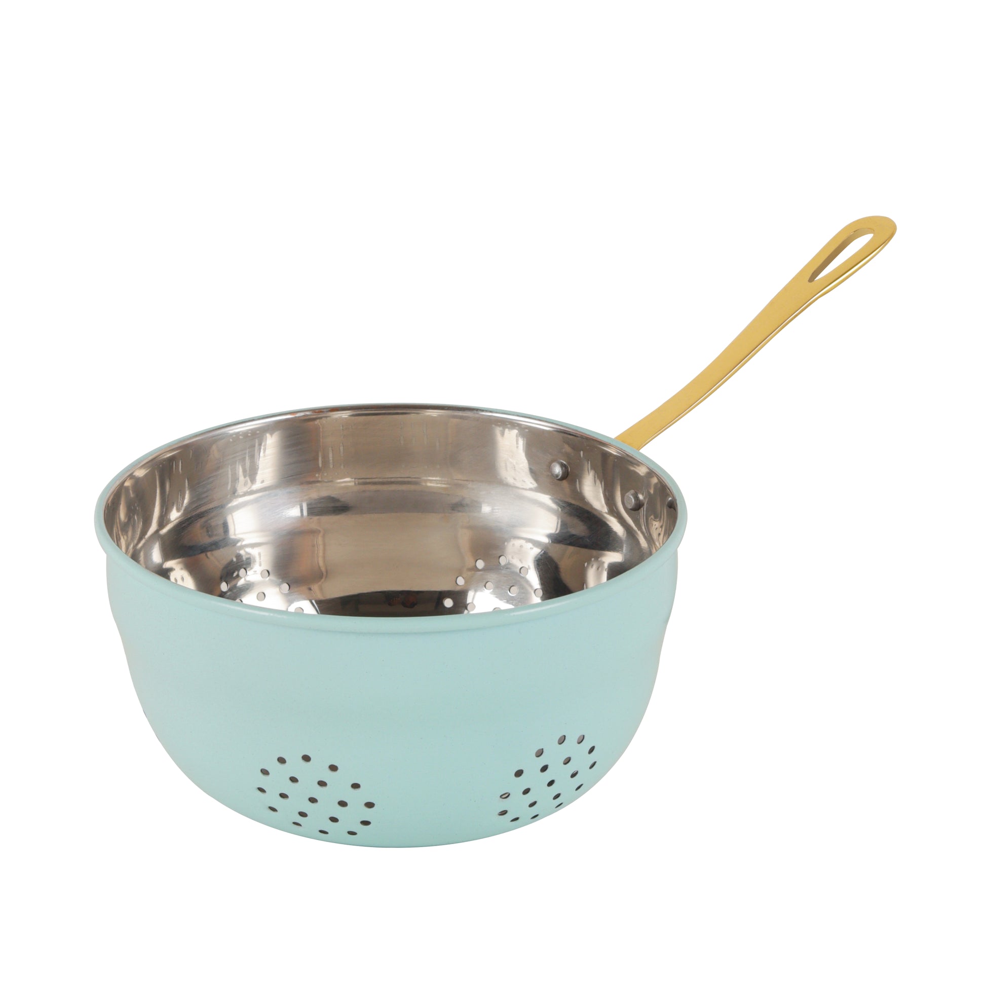 blue metal fruit washing basket