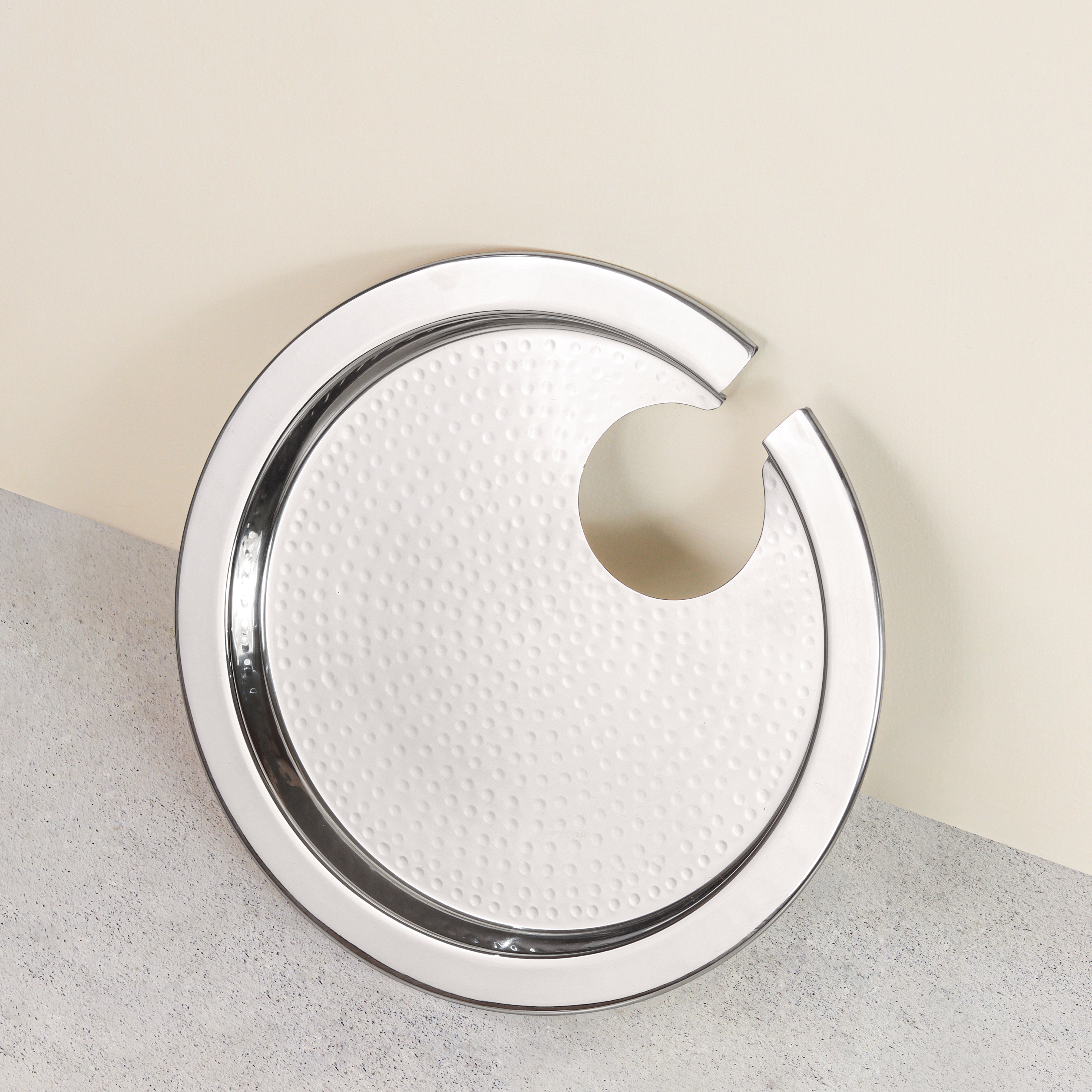 Shiny Steel Buffet Plate