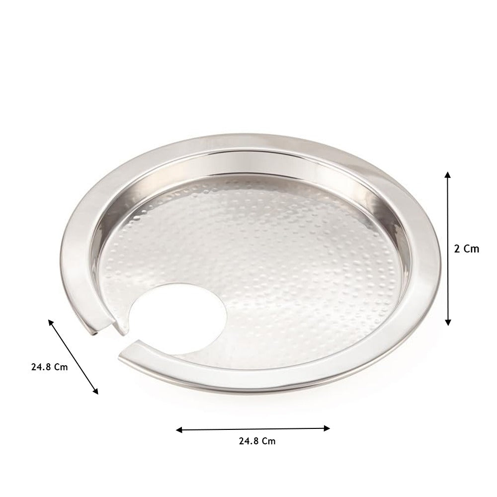 Shiny Steel Buffet Plate