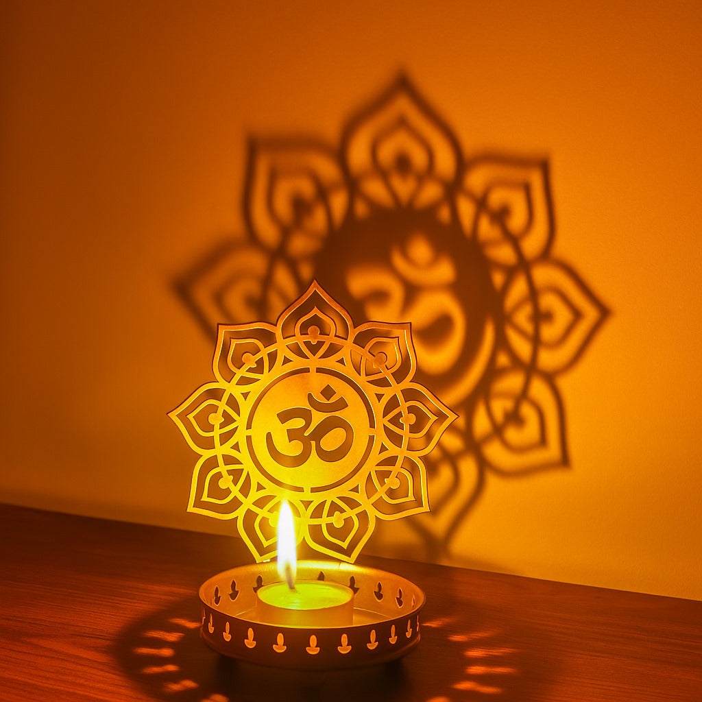 Om Tealight Candle Stand