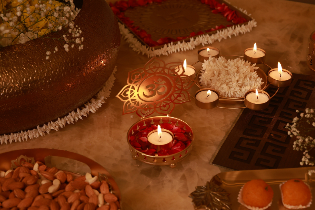 Traditional &amp; Elegant Mandir Decor Ideas for Diwali