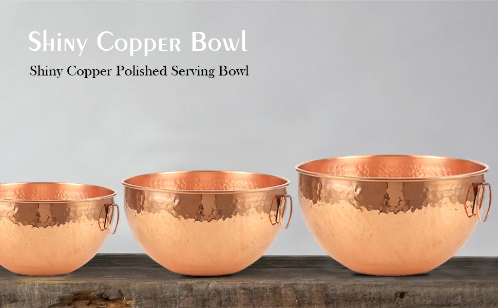 Hammered copper bowl set by ALCU: Timeless Elegance and Superior Craftsmanship