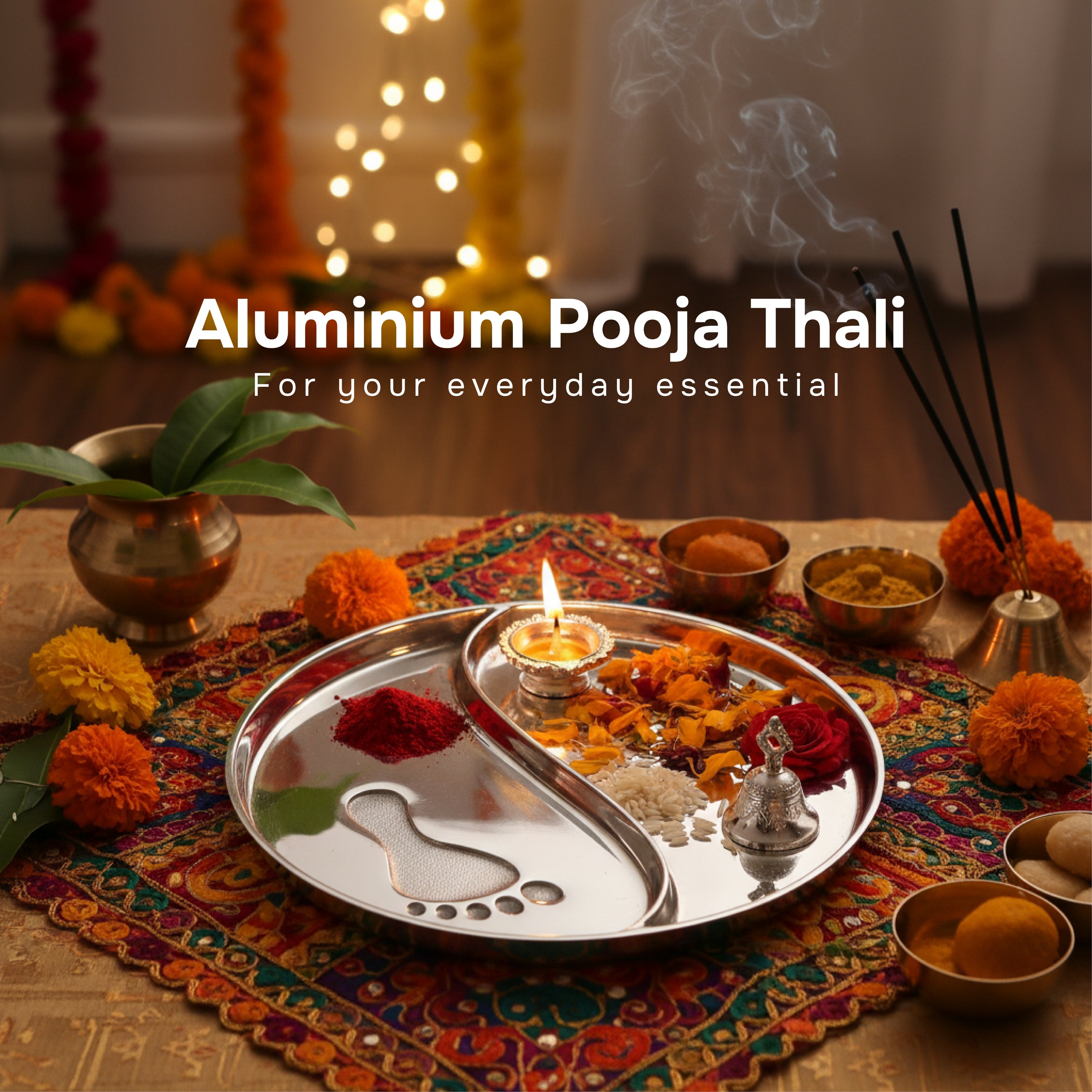 Laxmi Charan Urli and Pooja Thali