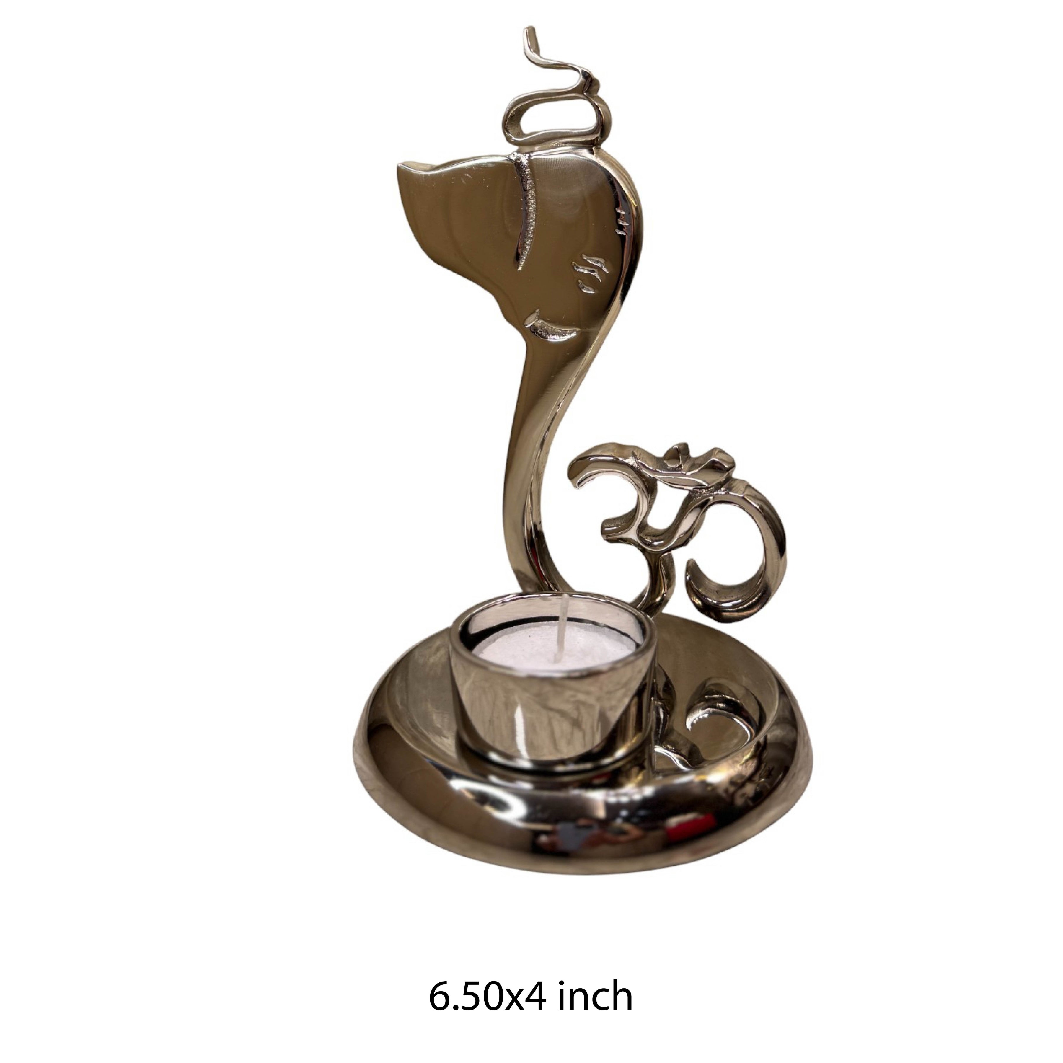 Ganesh Ji Aluminium Candle Holder
