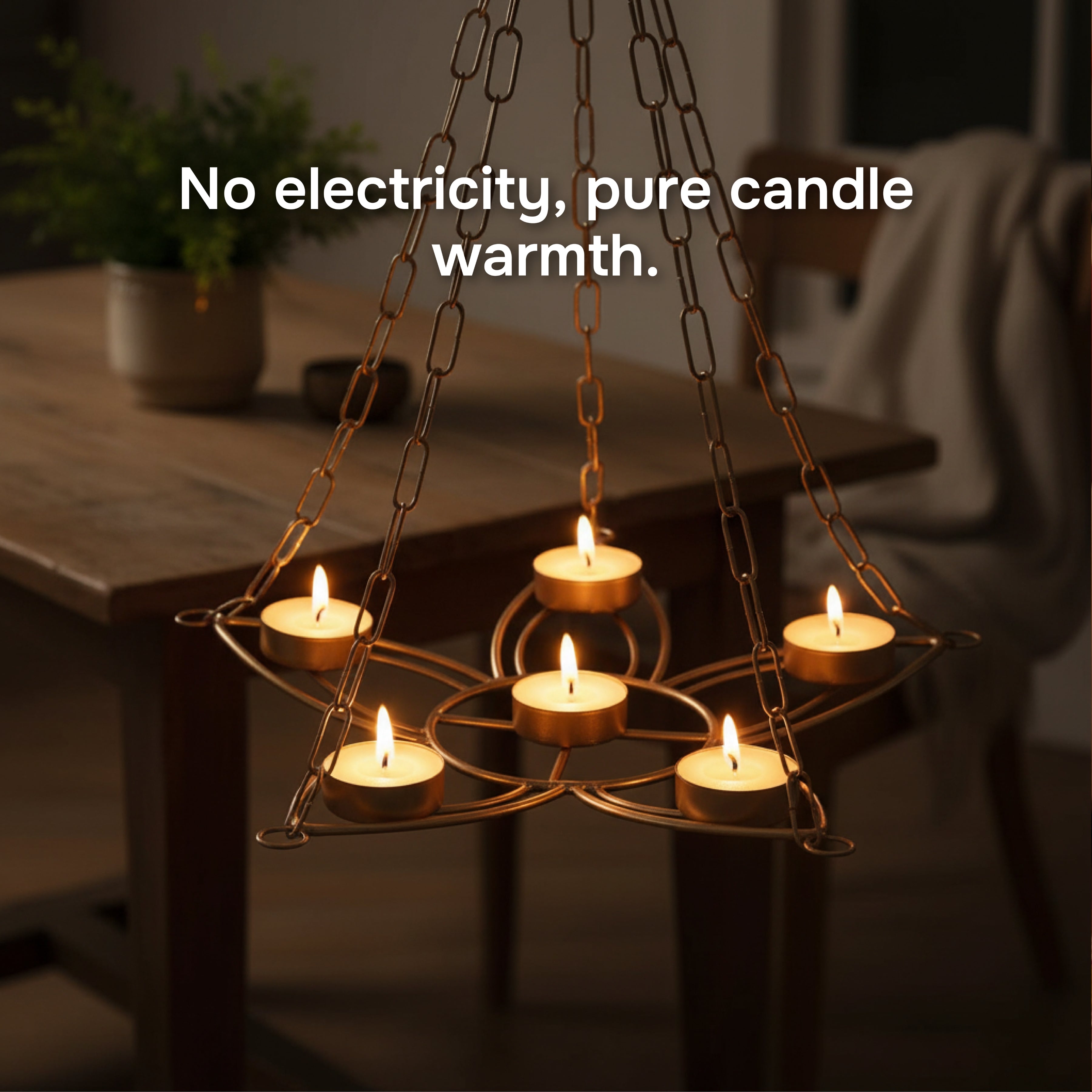 Hanging Lotus Votive Holder