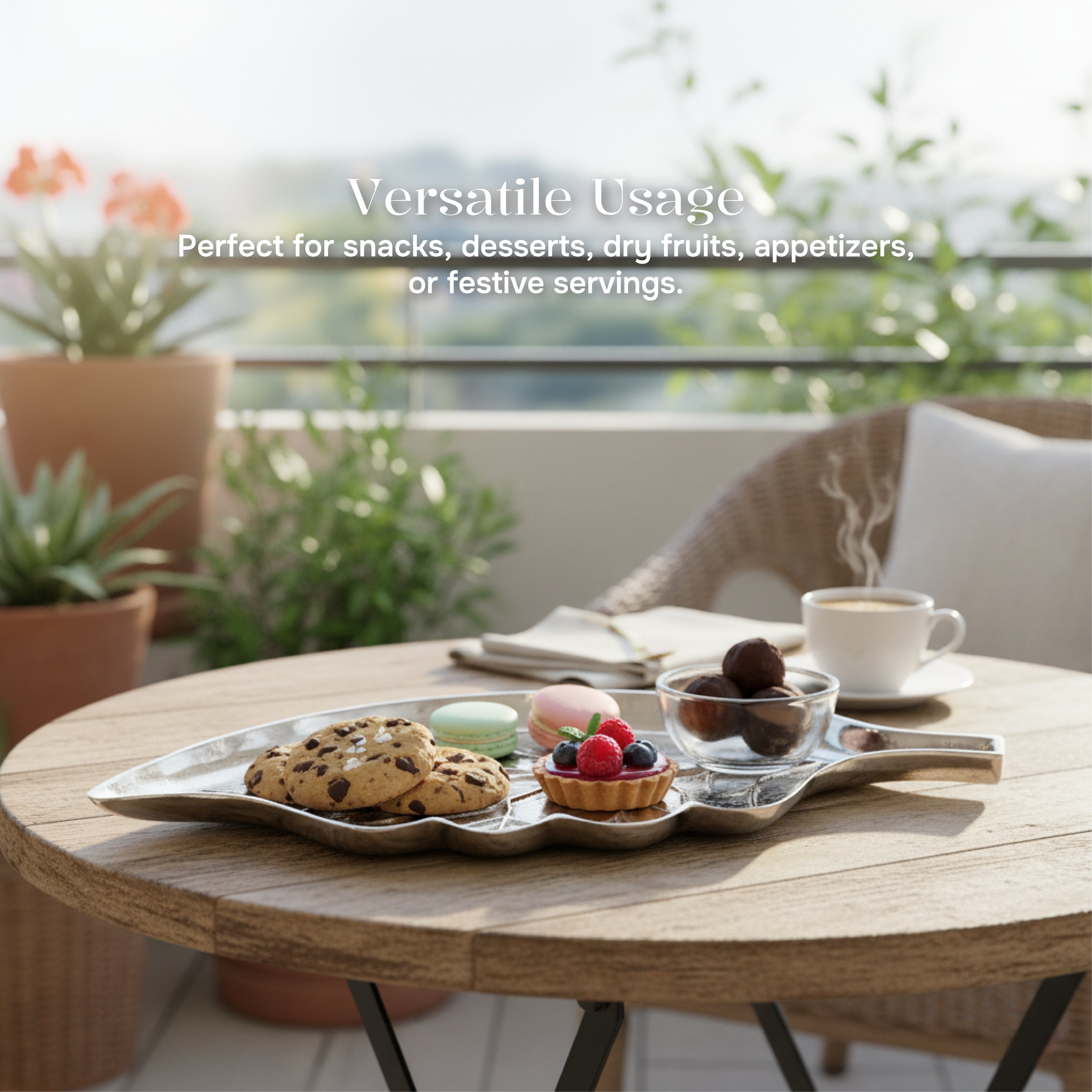 Branch & Leaf Aluminium Platter