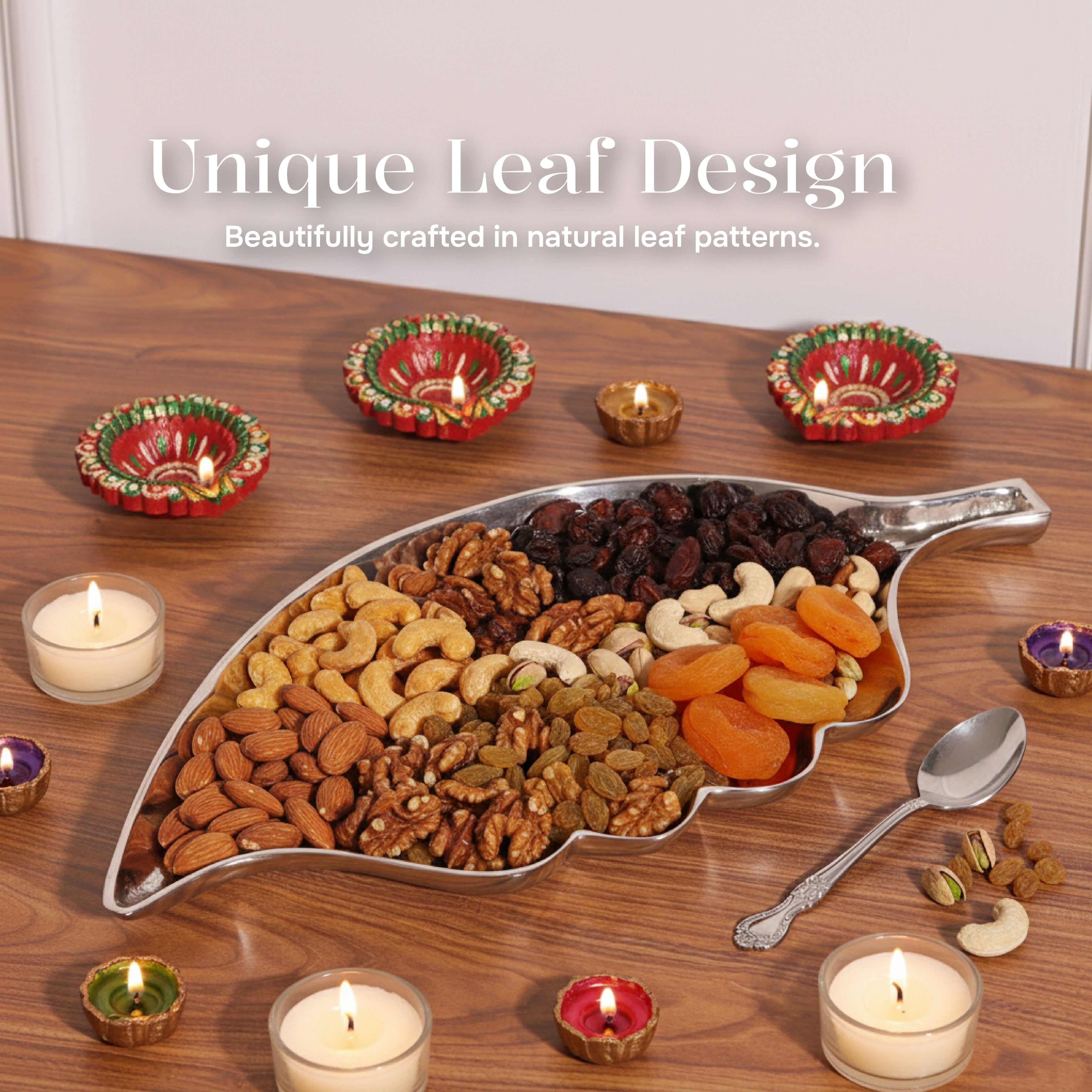 Branch & Leaf Aluminium Platter