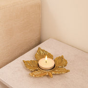 Leaf Candle Holder Stand – Modern Metal Tea Light Holder