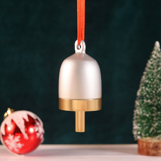 Hanging Ornament Chirstmas Bell S/3 (Red Brass, Silver Brass, Brass Silver)