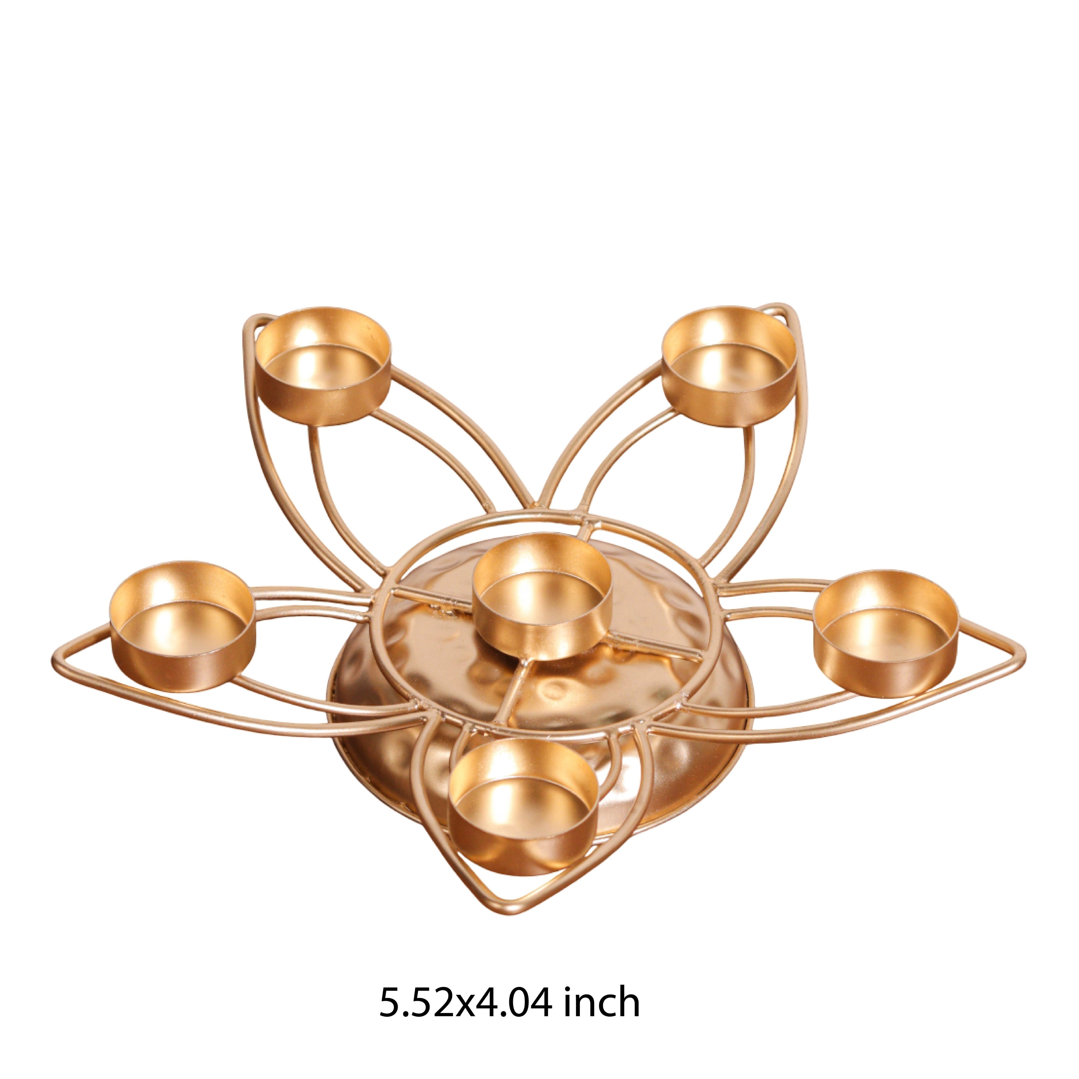 Lotus Hexagon Candle & Tealight Stand