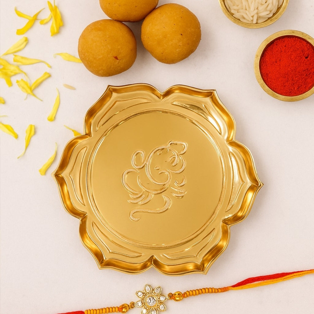 Ganesh Ji Urli in Gold Finish ‚Äì Floating Bowl