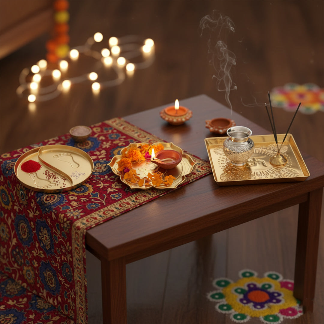Set of 3 Pooja Thali