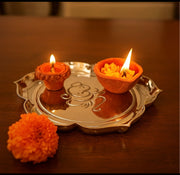 Ganesh Ji Urli in Gold Finish – Floating Bowl