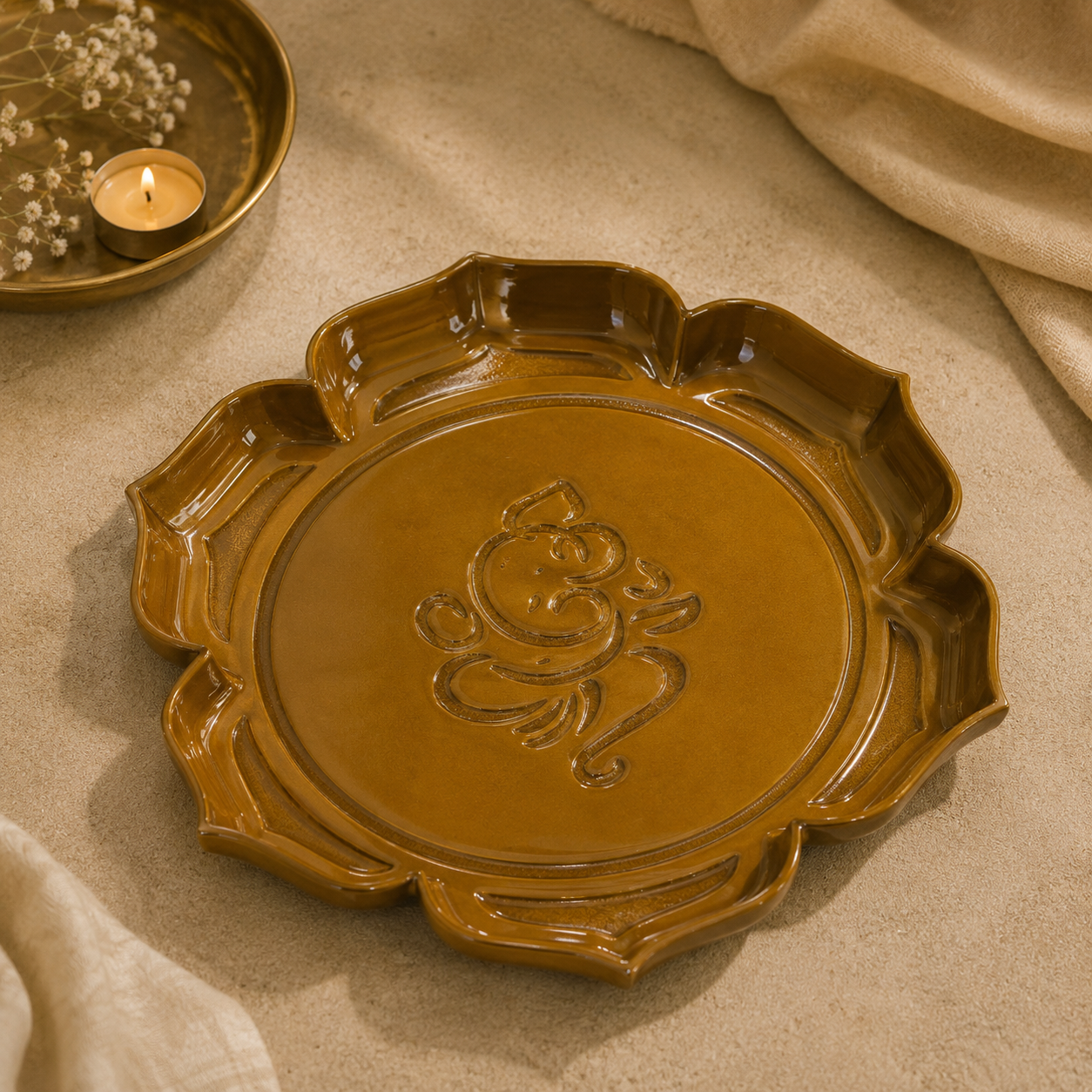 Ganesh Ji Urli and pooja Thali