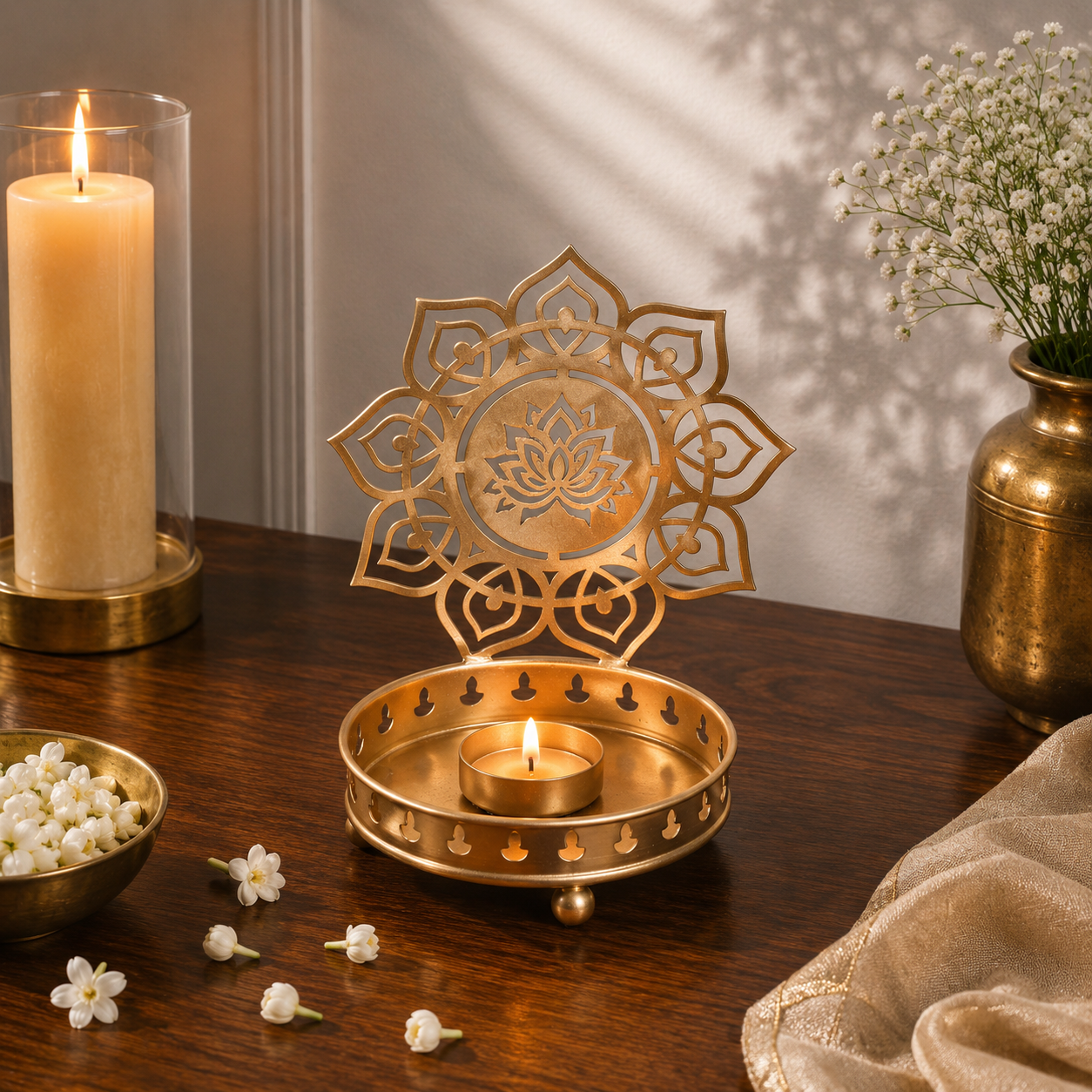 Tree of Life Tealight Candle Stand