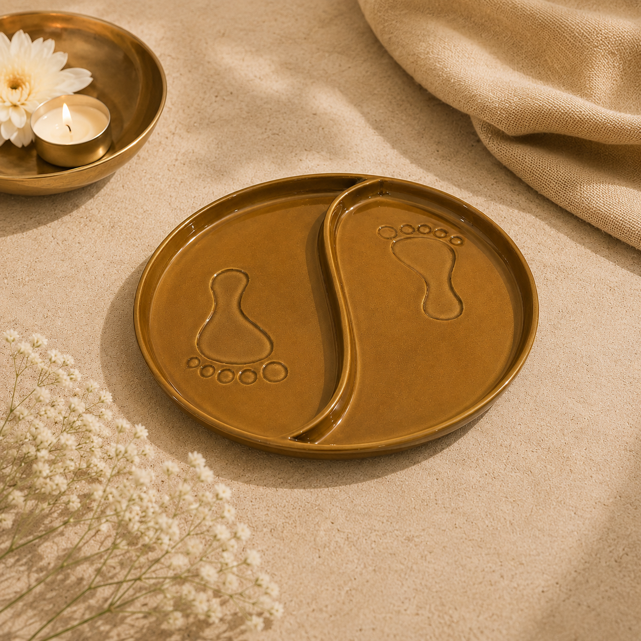 Laxmi Charan Urli and Pooja Thali