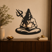 Shiv Ji Wall Hanging With Candle Stand