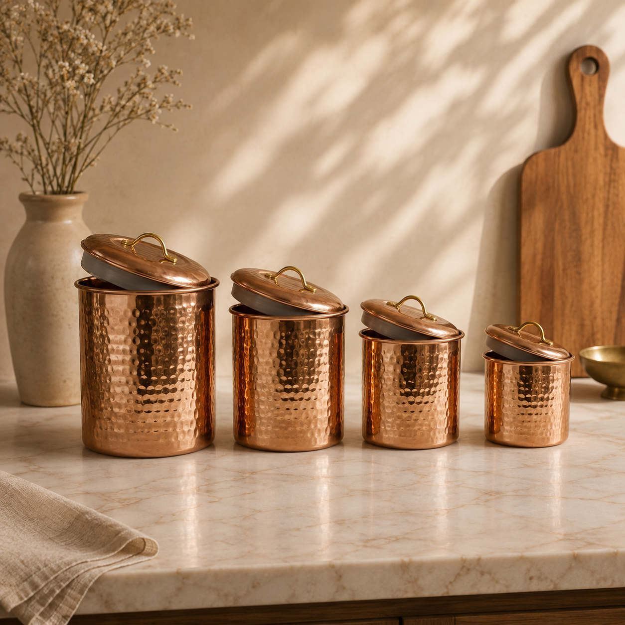 Copper Plated Kitchen Canister
