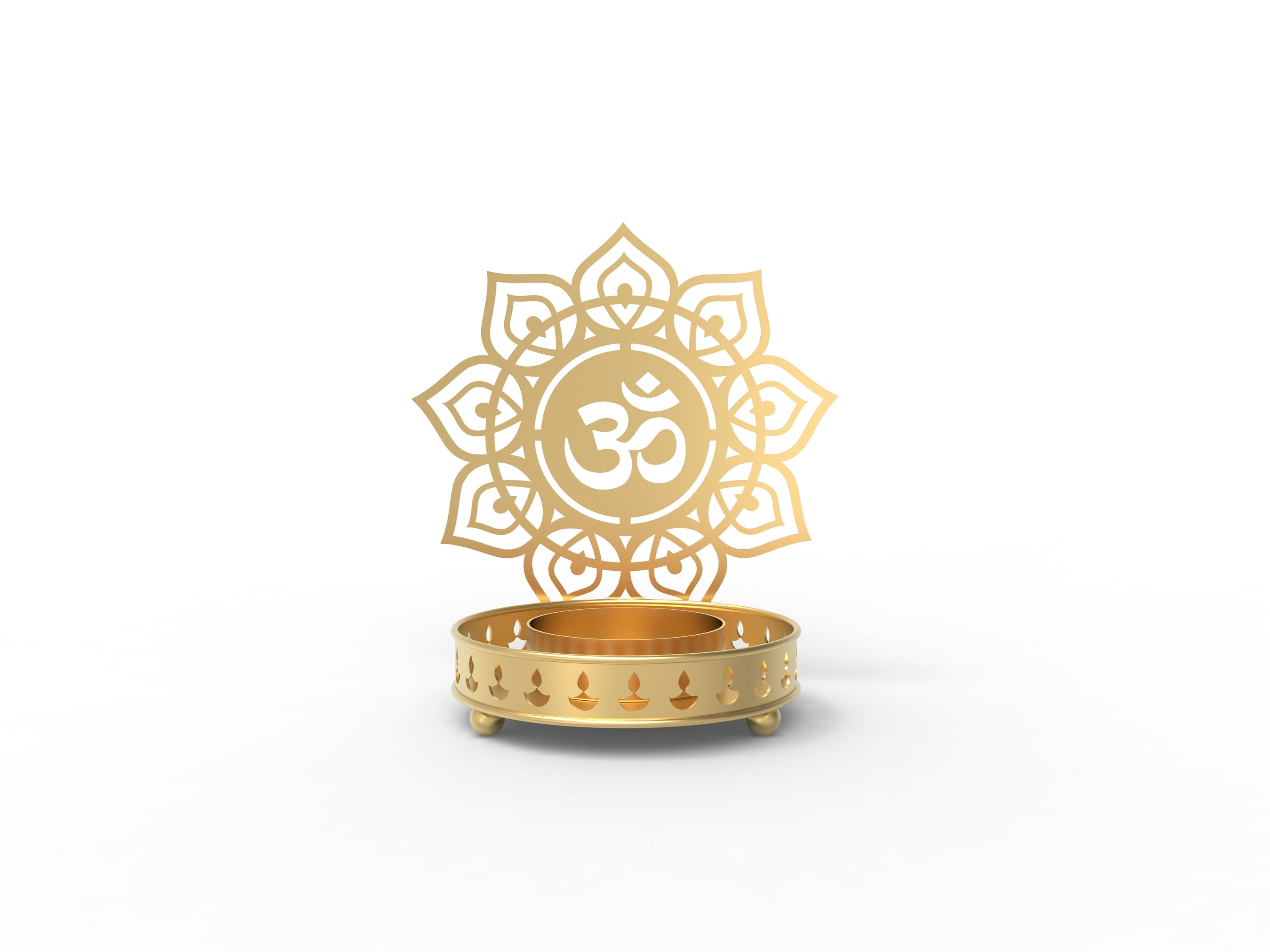 Om Tealight Candle Stand