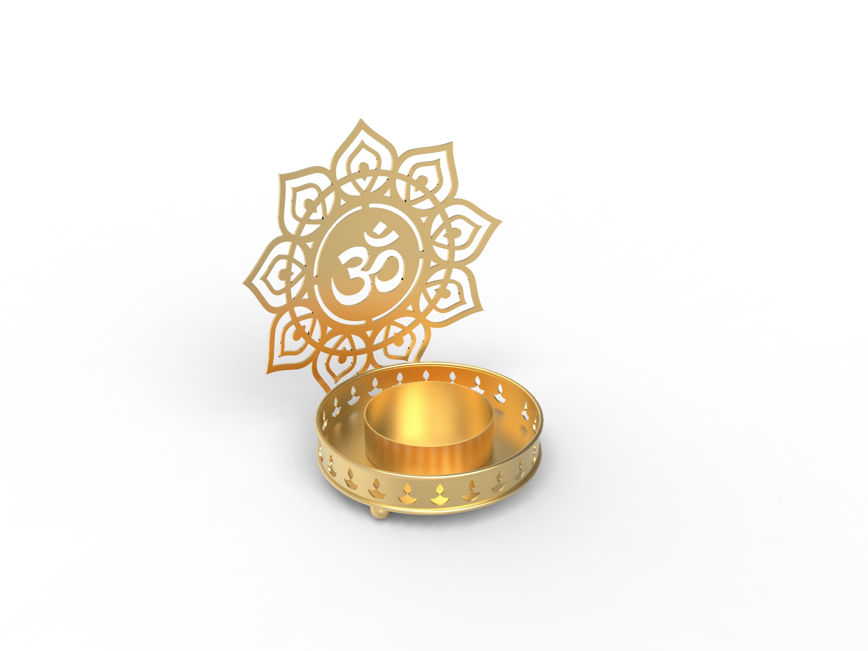 Om Tealight Candle Stand