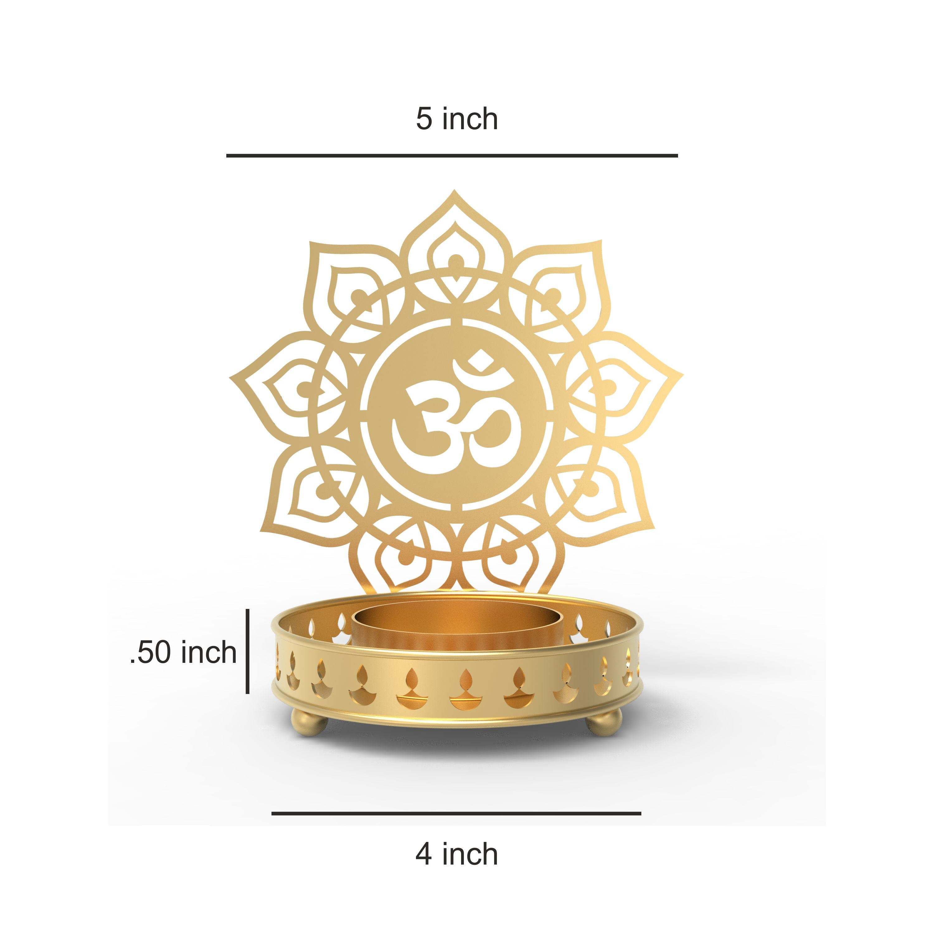 Om Tealight Candle Stand