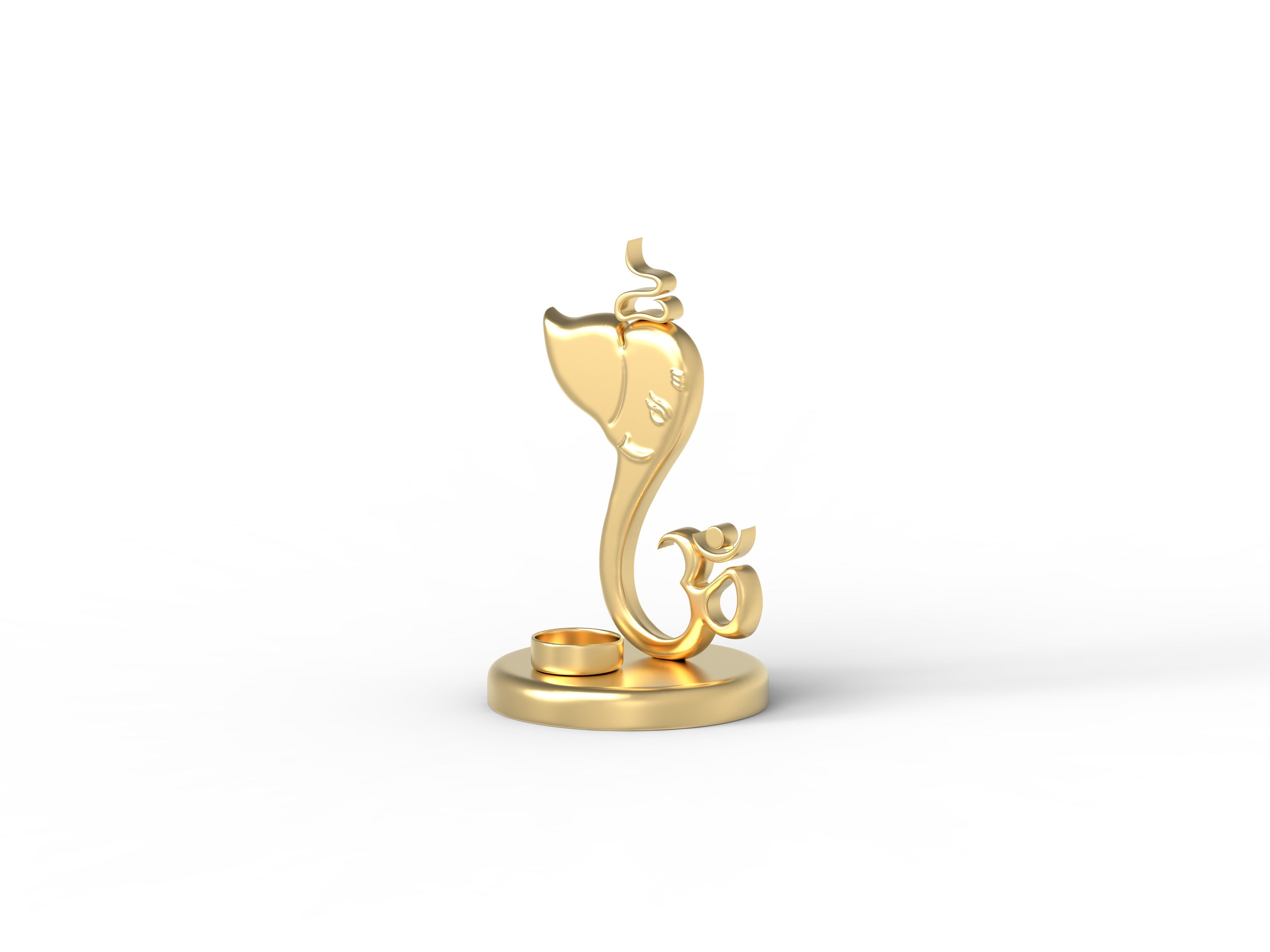 Ganesh Ji Candle Holder - Exquisite Metal Holder for Tealight & Votive Candles