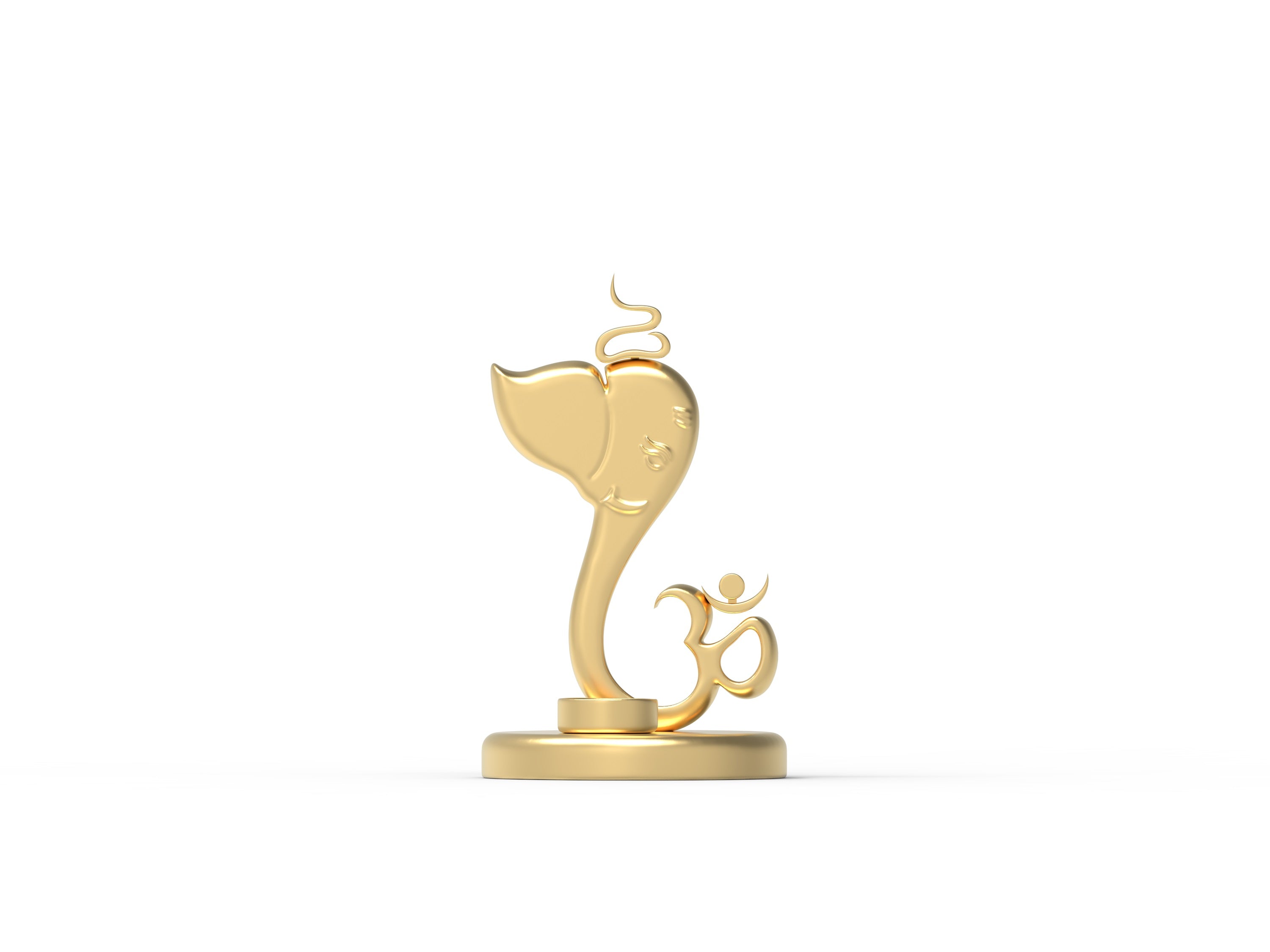 Ganesh Ji Candle Holder - Exquisite Metal Holder for Tealight & Votive Candles