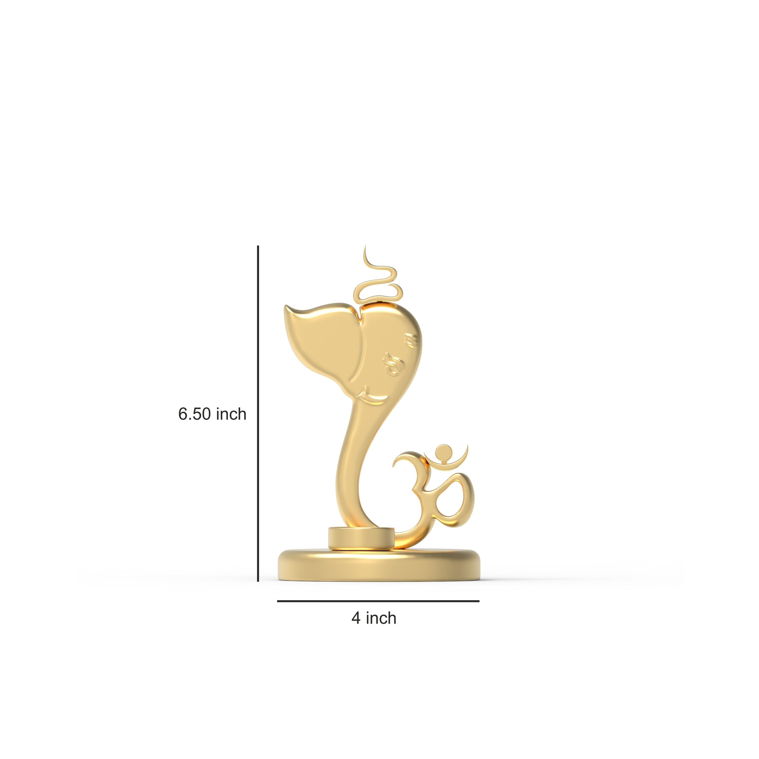 Ganesh Ji Candle Holder - Exquisite Metal Holder for Tealight & Votive Candles