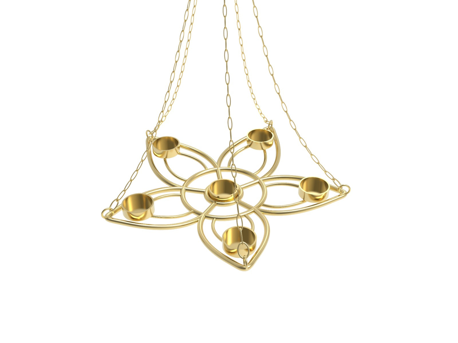 Hanging Lotus Votive Holder - Beautiful Metal Lantern for Home Decor - Perfect for Diwali, Weddings, and Everyday Ambiance - Handcrafted Design for Serenity and Style