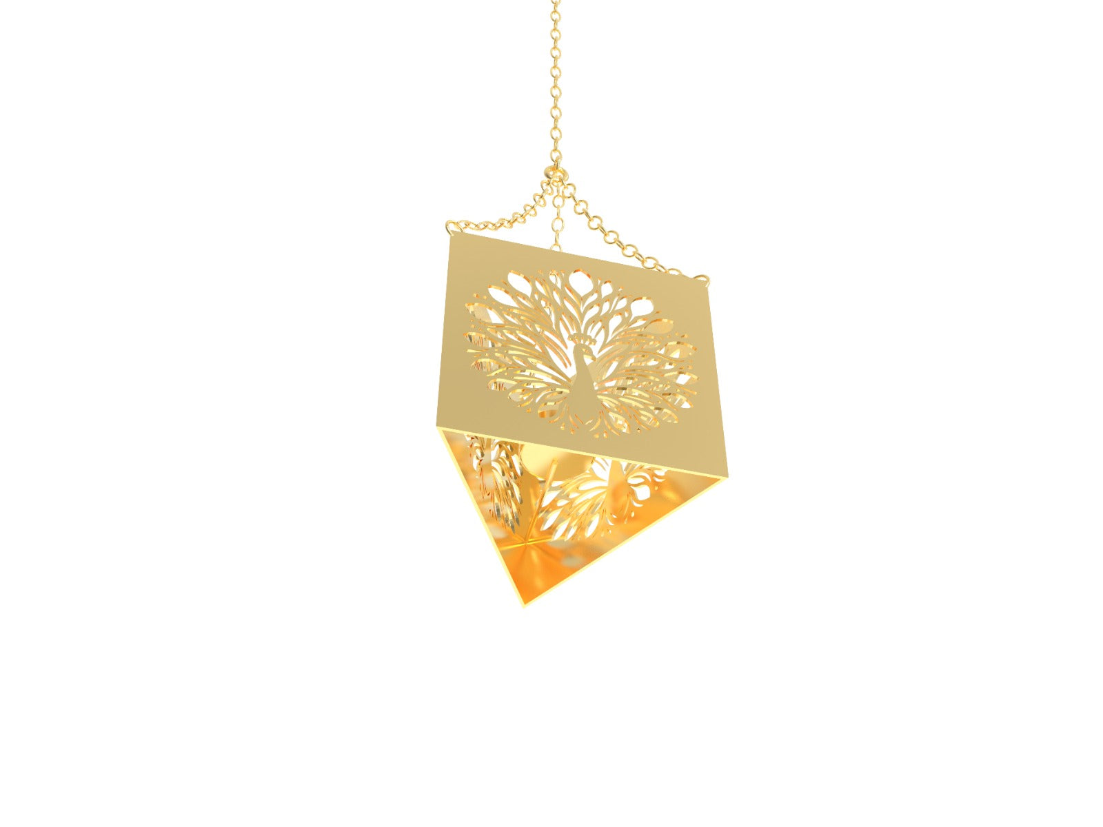 Iron Hanging Votive Tree of Life with Brass Tone – Beautiful Metal Candle Holder with Adjustable Hangers | Unique Home Décor Accent for Meditation, Spiritual Spaces, and Centerpieces