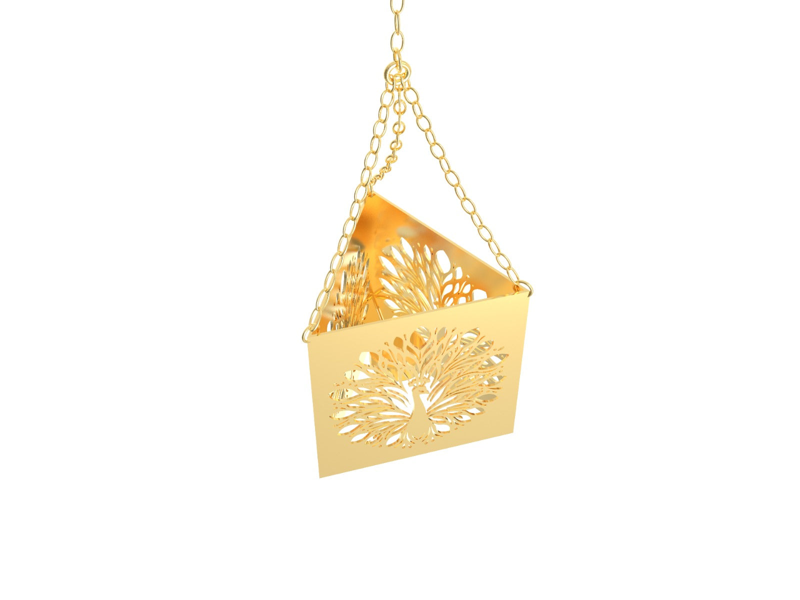 Iron Hanging Votive Tree of Life with Brass Tone – Beautiful Metal Candle Holder with Adjustable Hangers | Unique Home Décor Accent for Meditation, Spiritual Spaces, and Centerpieces