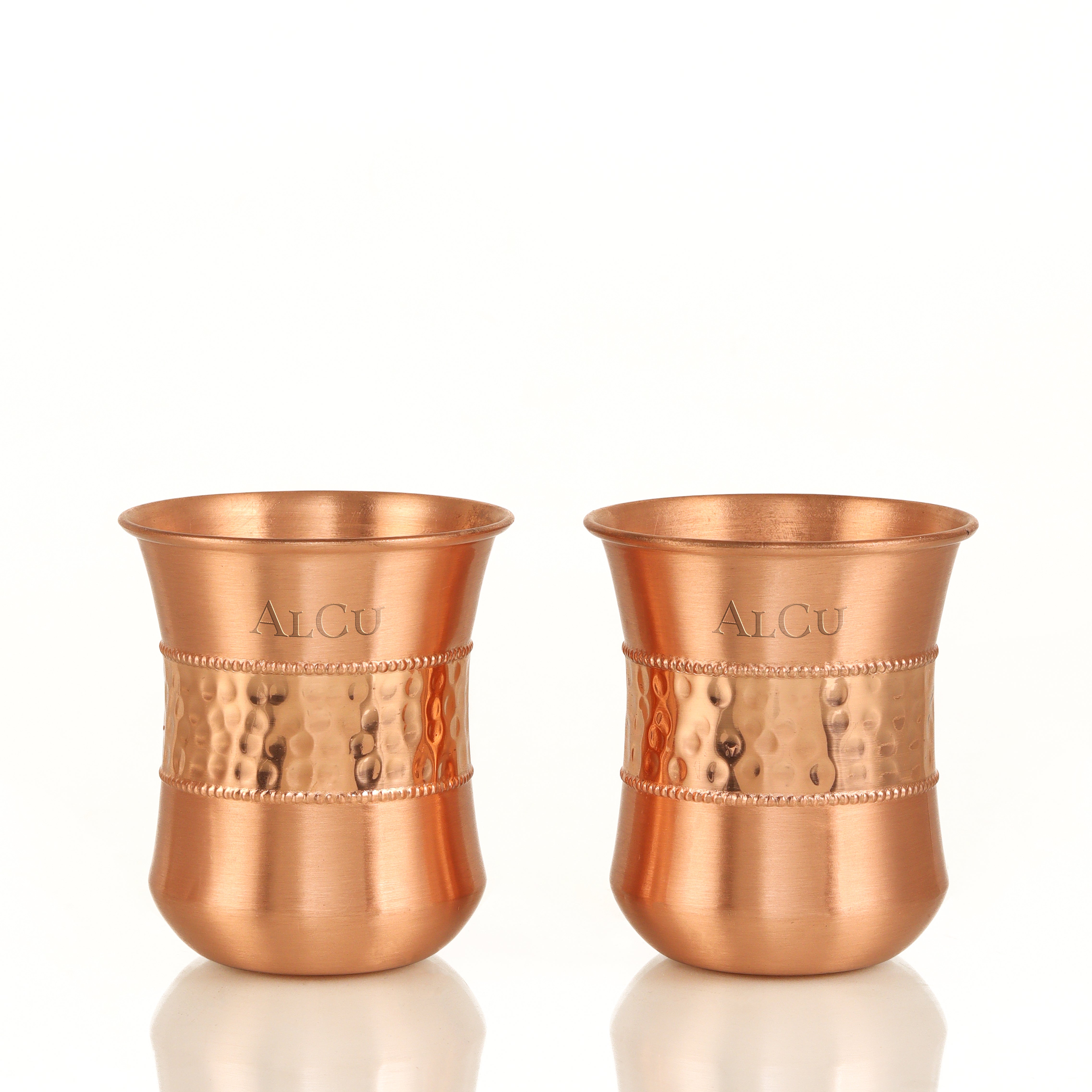 Copper Stemless Glass S/2