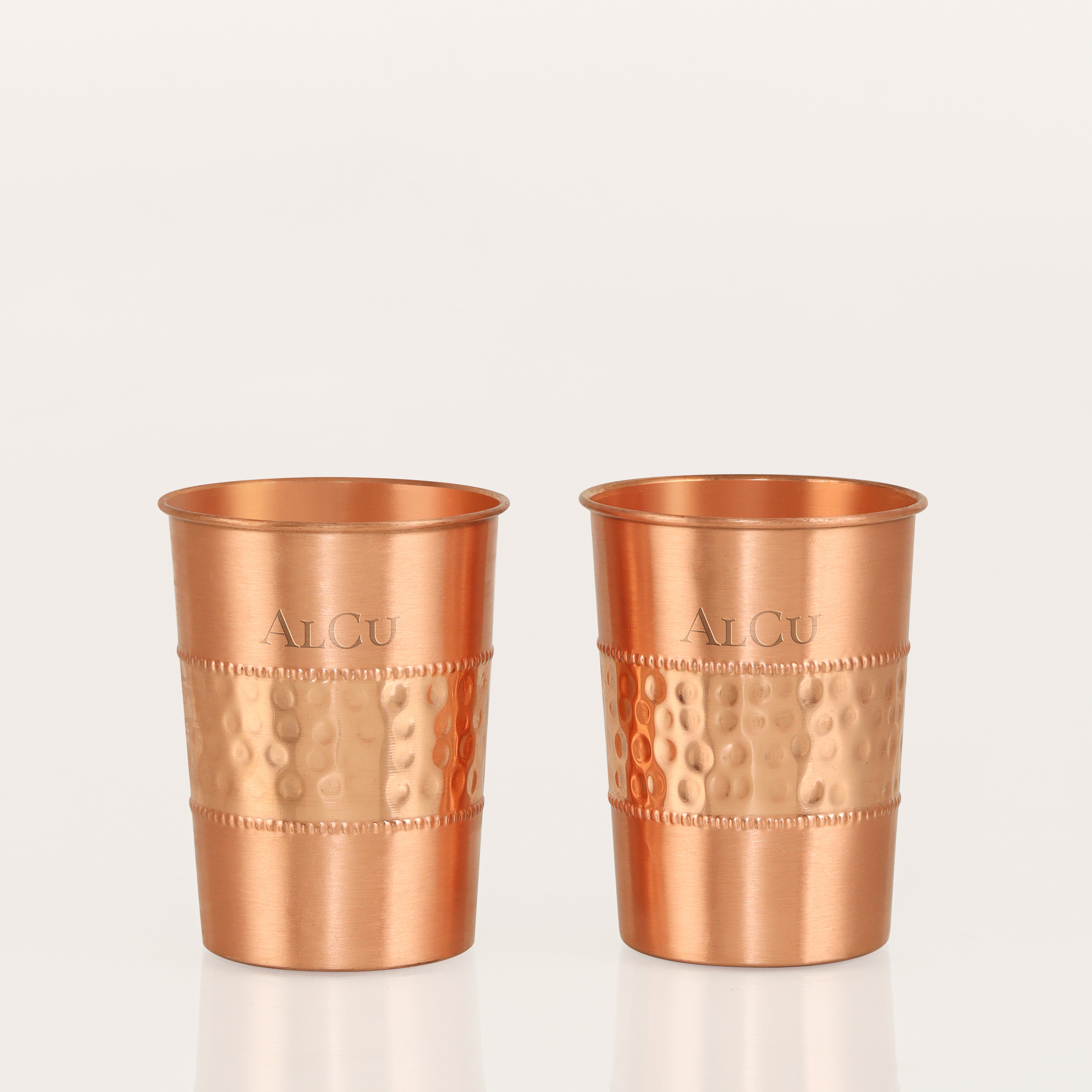 Copper Stemless Glass S/2