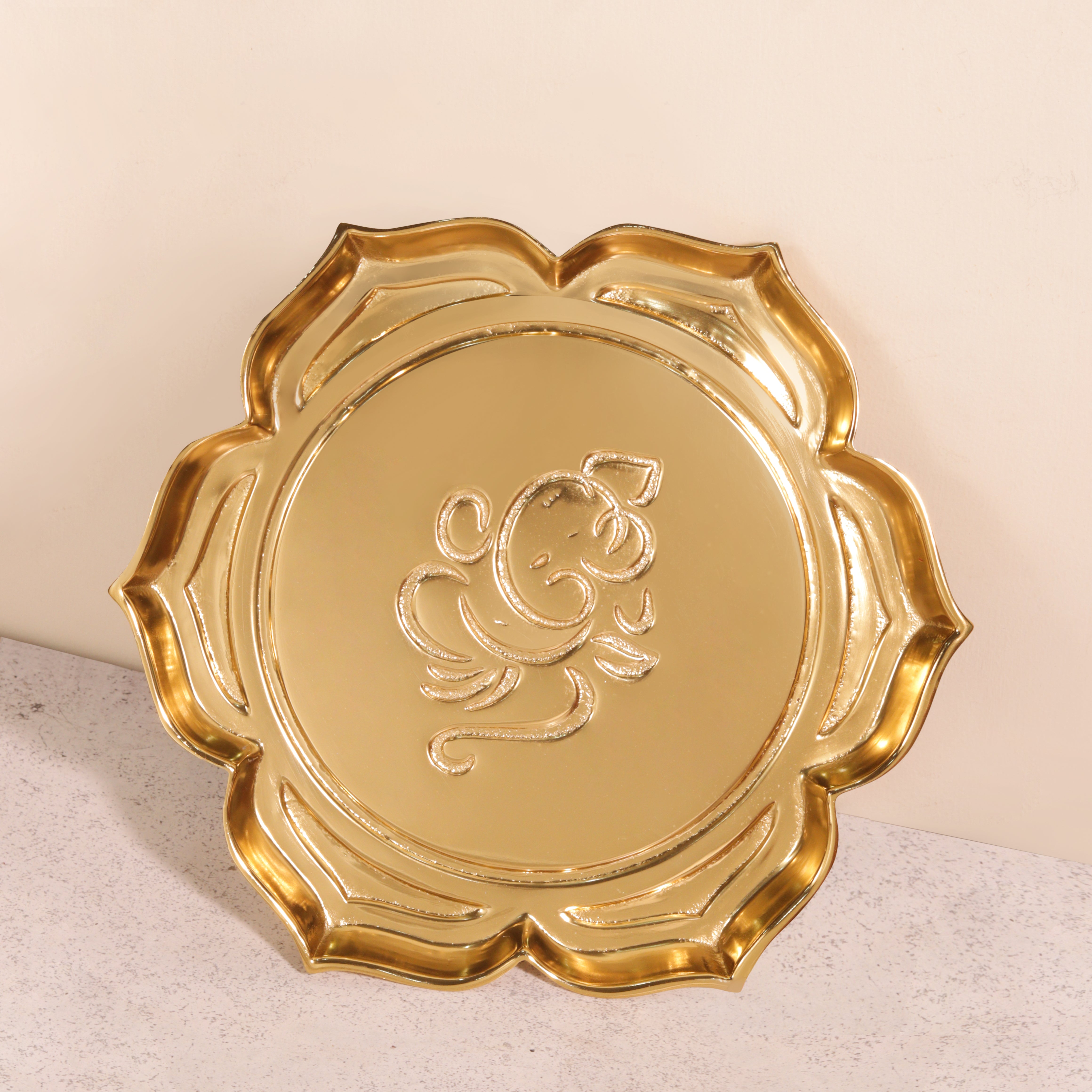 Ganesh Ji Urli in Gold Finish – Floating Bowl