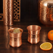 Copper Stemless Glass S/2